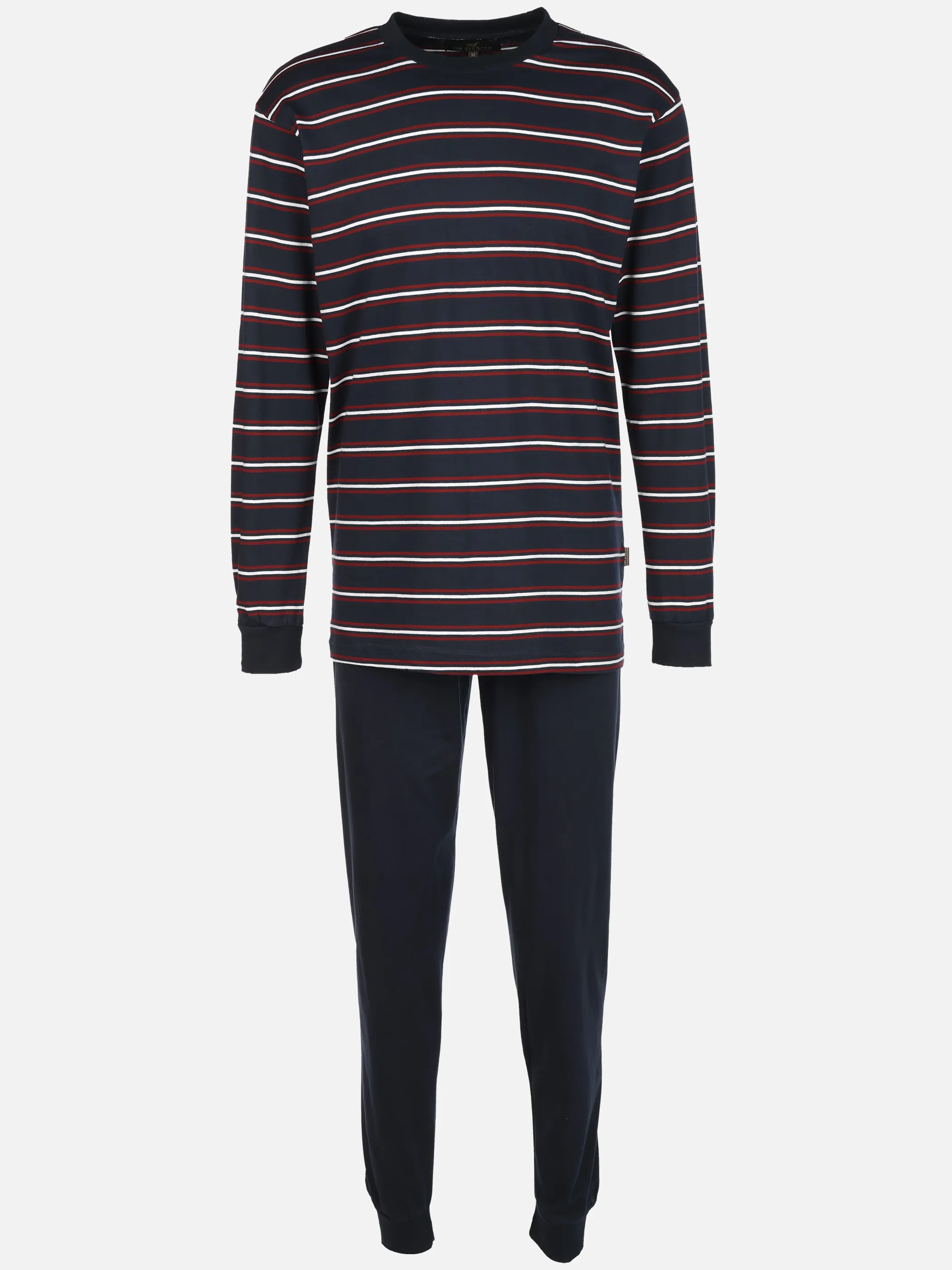 Jim Spencer He. Schlafanzug lang Rot 916248 BORDO 1