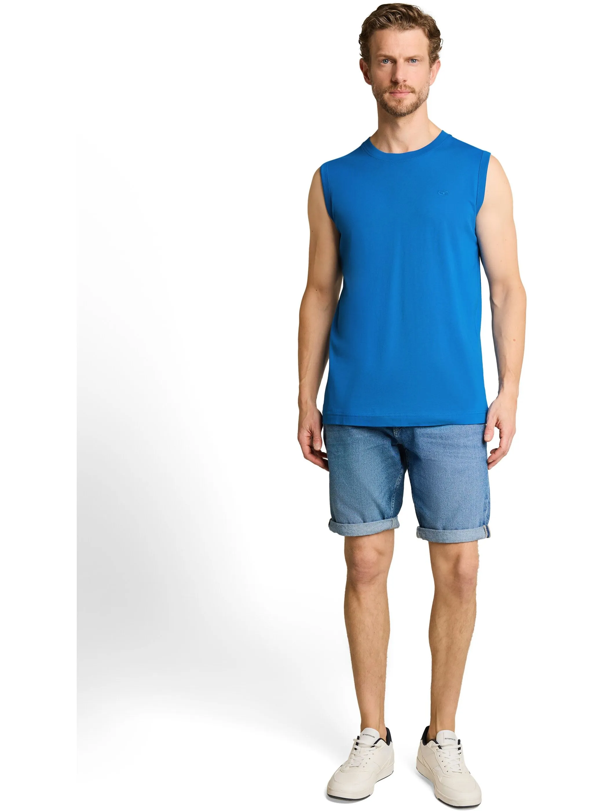 Tom Tailor 1050219 tanktop with embro Blau 926462 40139 4