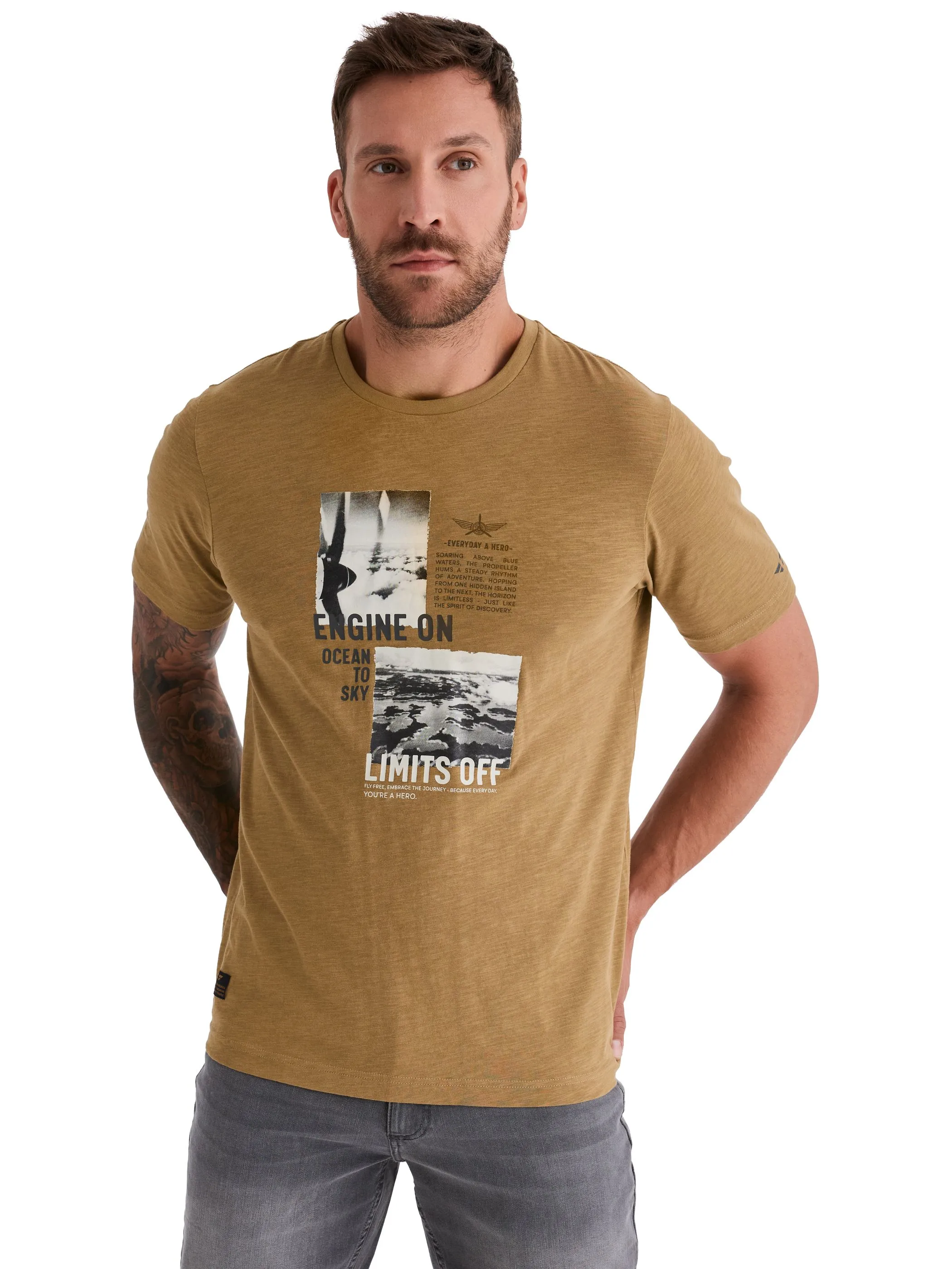 HERO by John Medoox 74306470002699 He-T-Shirt TIM,XXXL,y Gelb 928354 2699 1