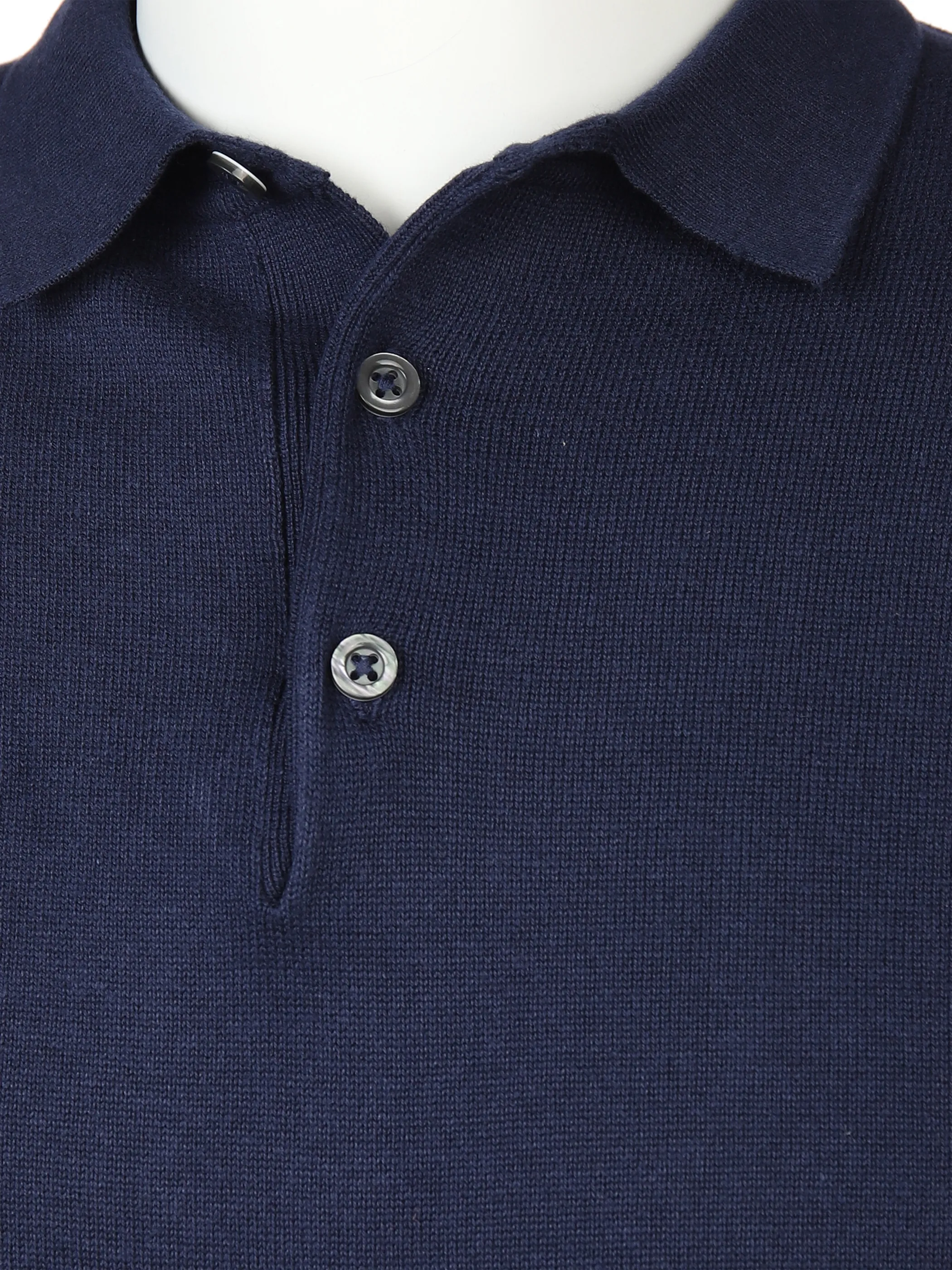 Jim Spencer He. Strickpoloshirt 1/2 Arm Blau 872599 NAVY 3 Jim Spencer He. Strickpoloshirt 1/2 Arm Blau 872599 NAVY 3