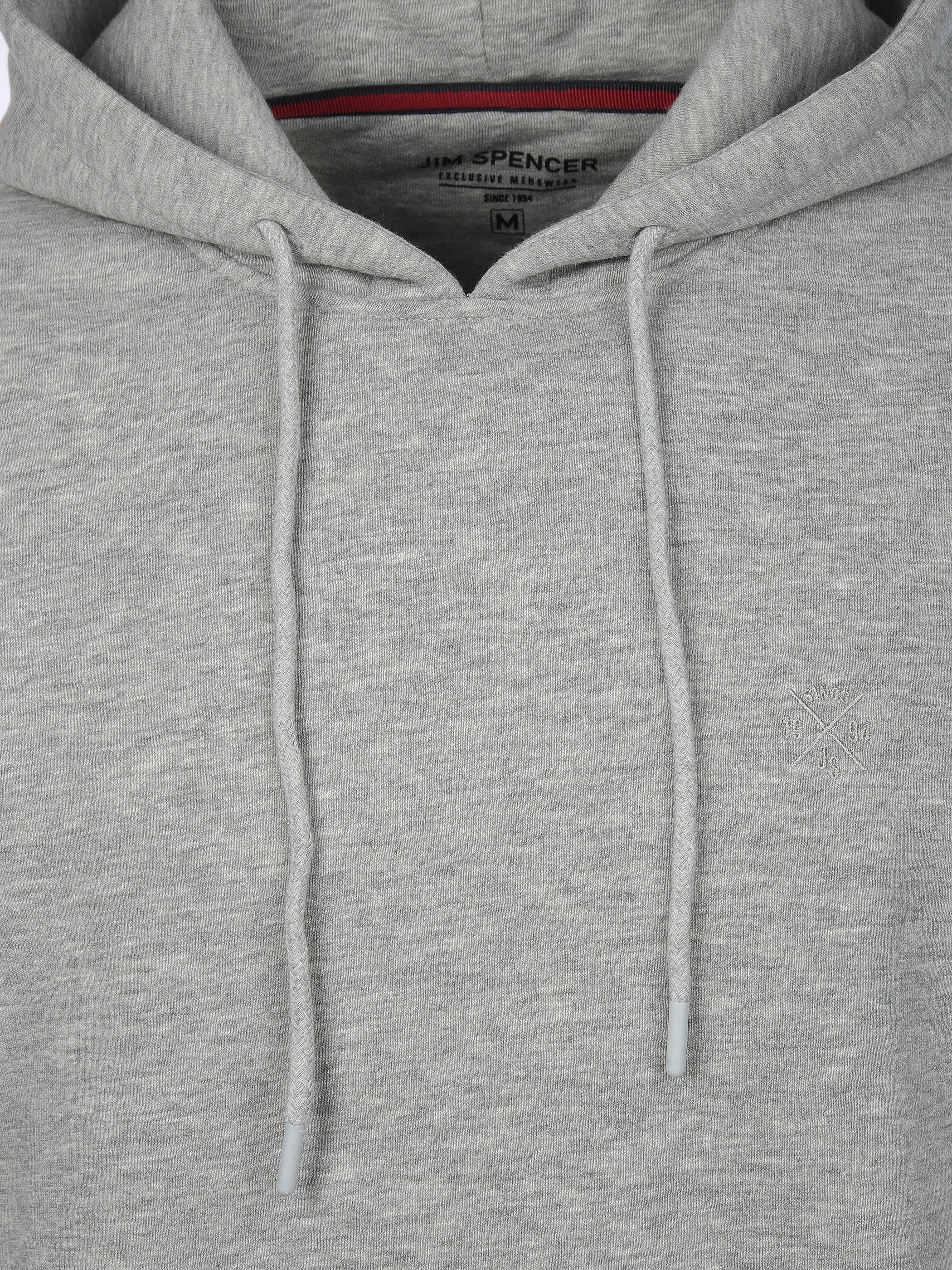 Jim Spencer He. Kapuzensweatshirt uni basic Grau 887925 GREY MEL 3