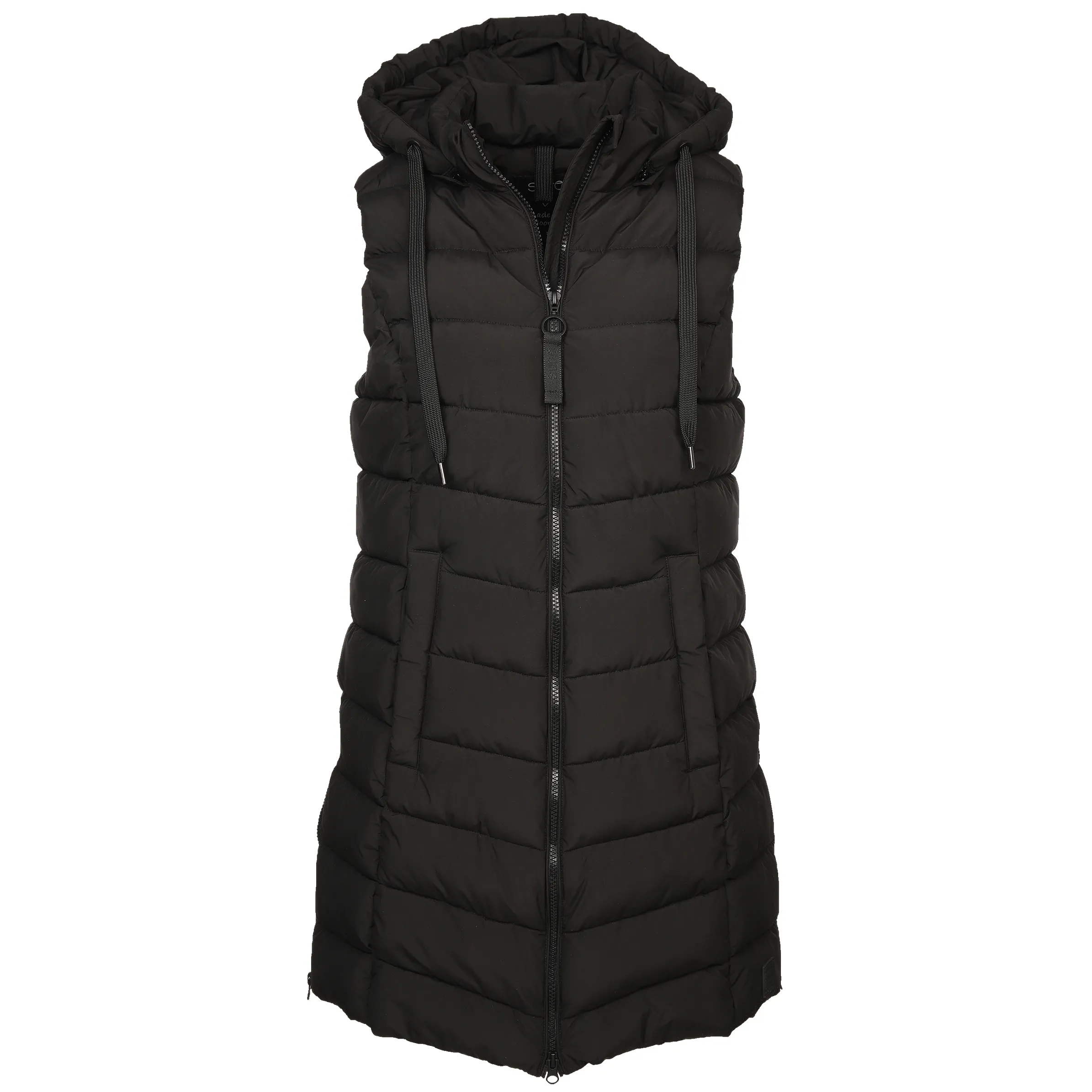 Sure Da-Longweste m.Kapuze Schwarz 878041 SCHWARZ 1