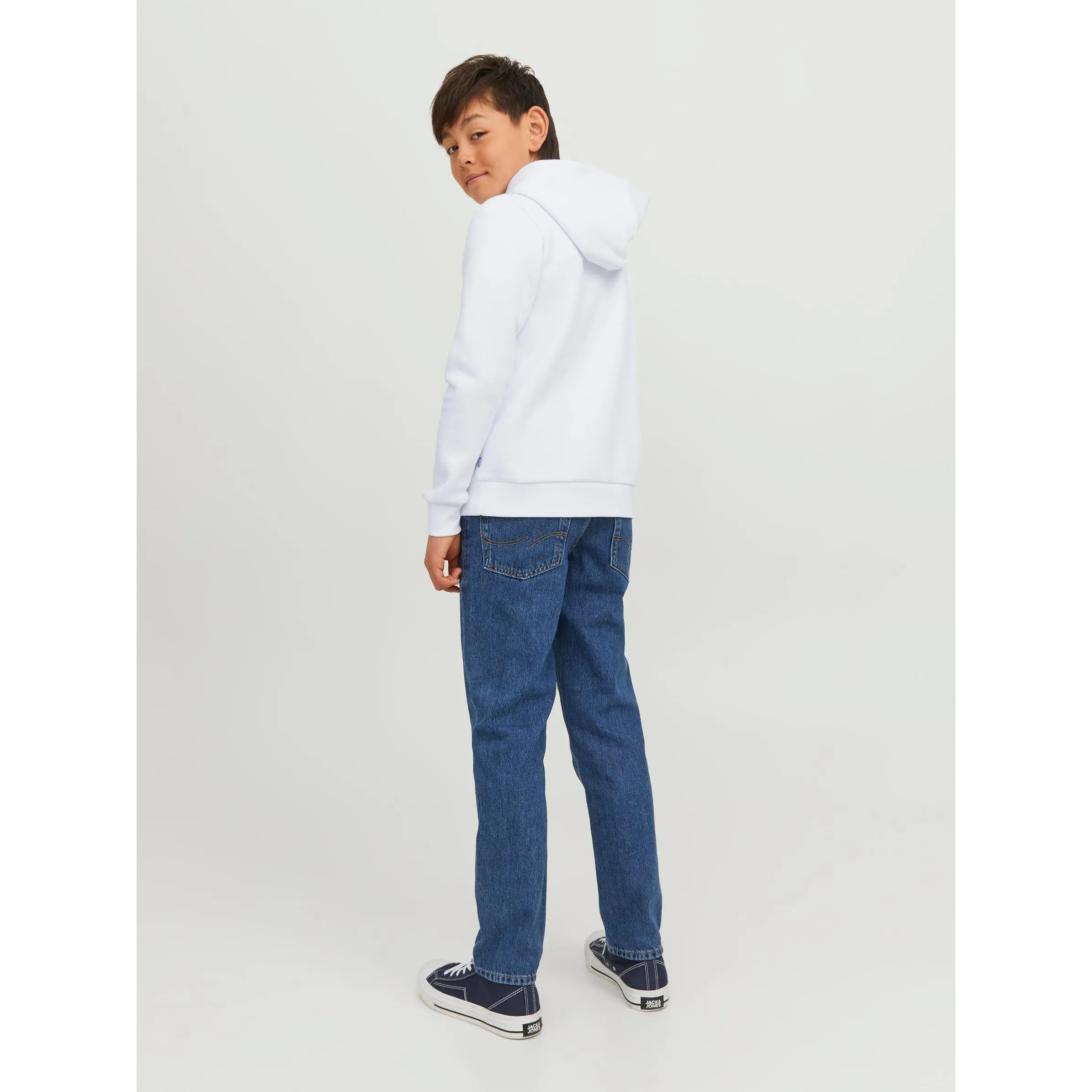 Jack&Jones Junior 12237459 JJECORP LOGO SWEAT HO Weiß 879585 178074 2 Jack&Jones Junior 12237459 JJECORP LOGO SWEAT HO Weiß 879585 178074 2