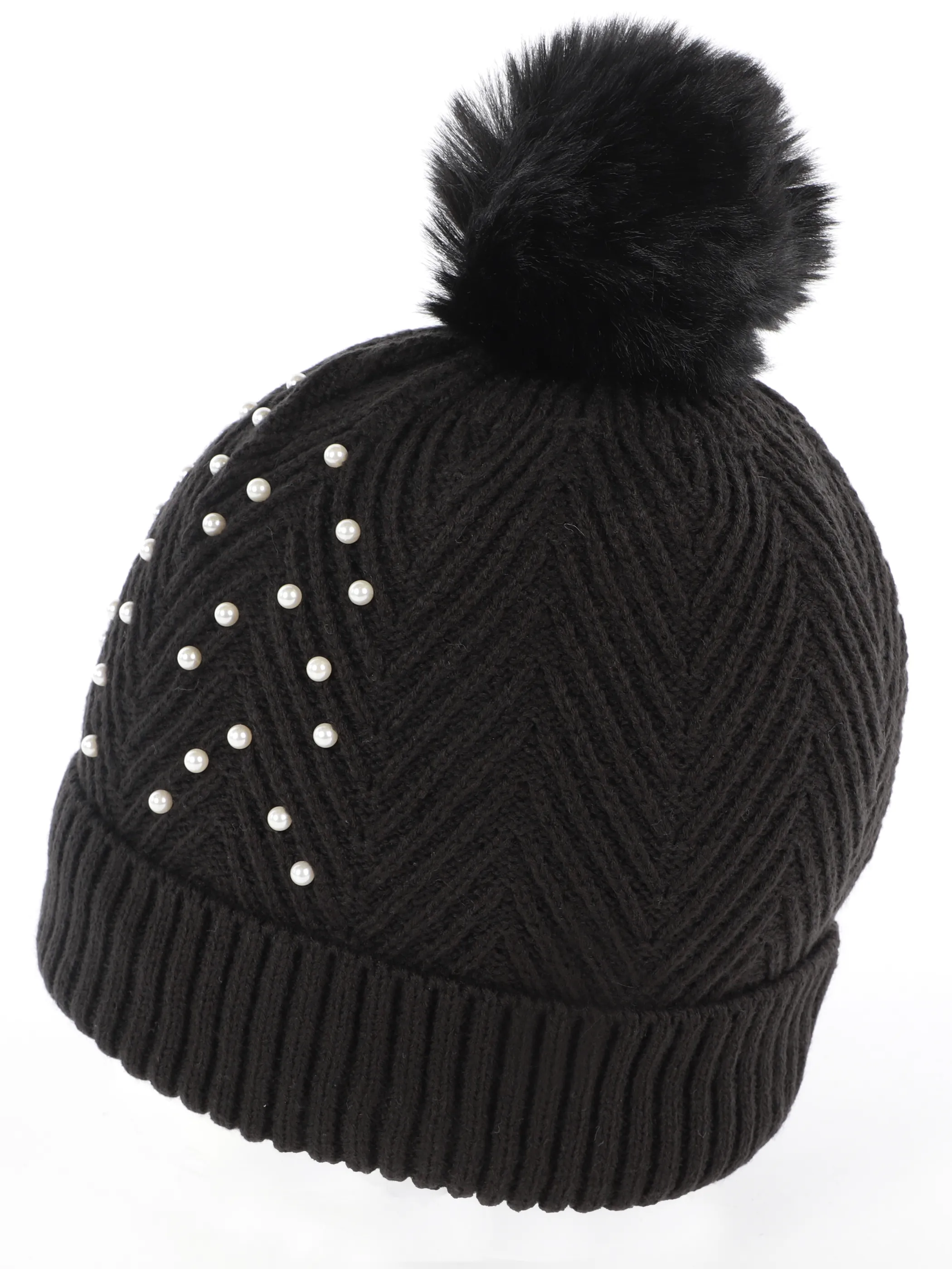 Sure Da-Mütze m. Bommel Schwarz 901605 BLACK 2 Sure Da-Mütze m. Bommel Schwarz 901605 BLACK 2