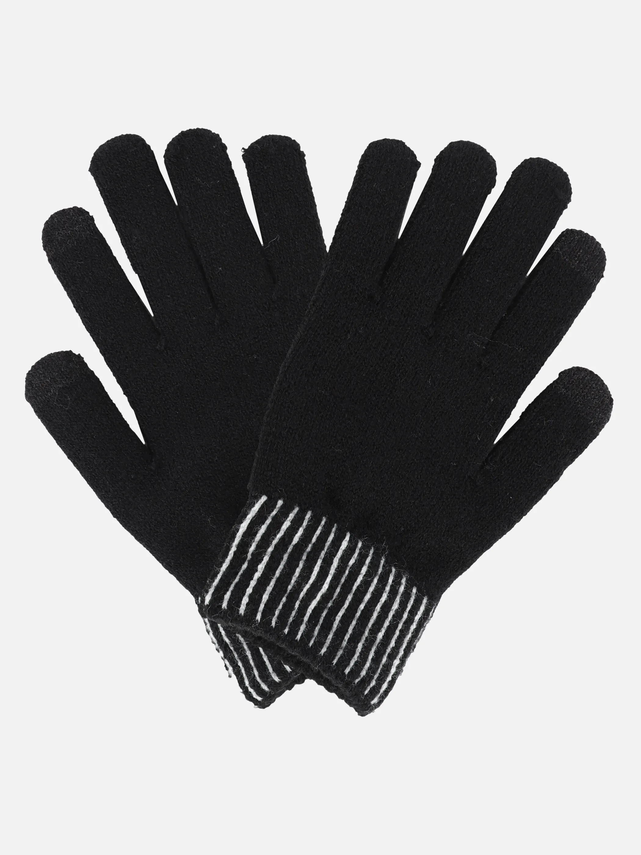 Jim Spencer He-Handschuhe m. Kontraststreifen Schwarz 915070 BLACK 2 Jim Spencer He-Handschuhe m. Kontraststreifen Schwarz 915070 BLACK 2