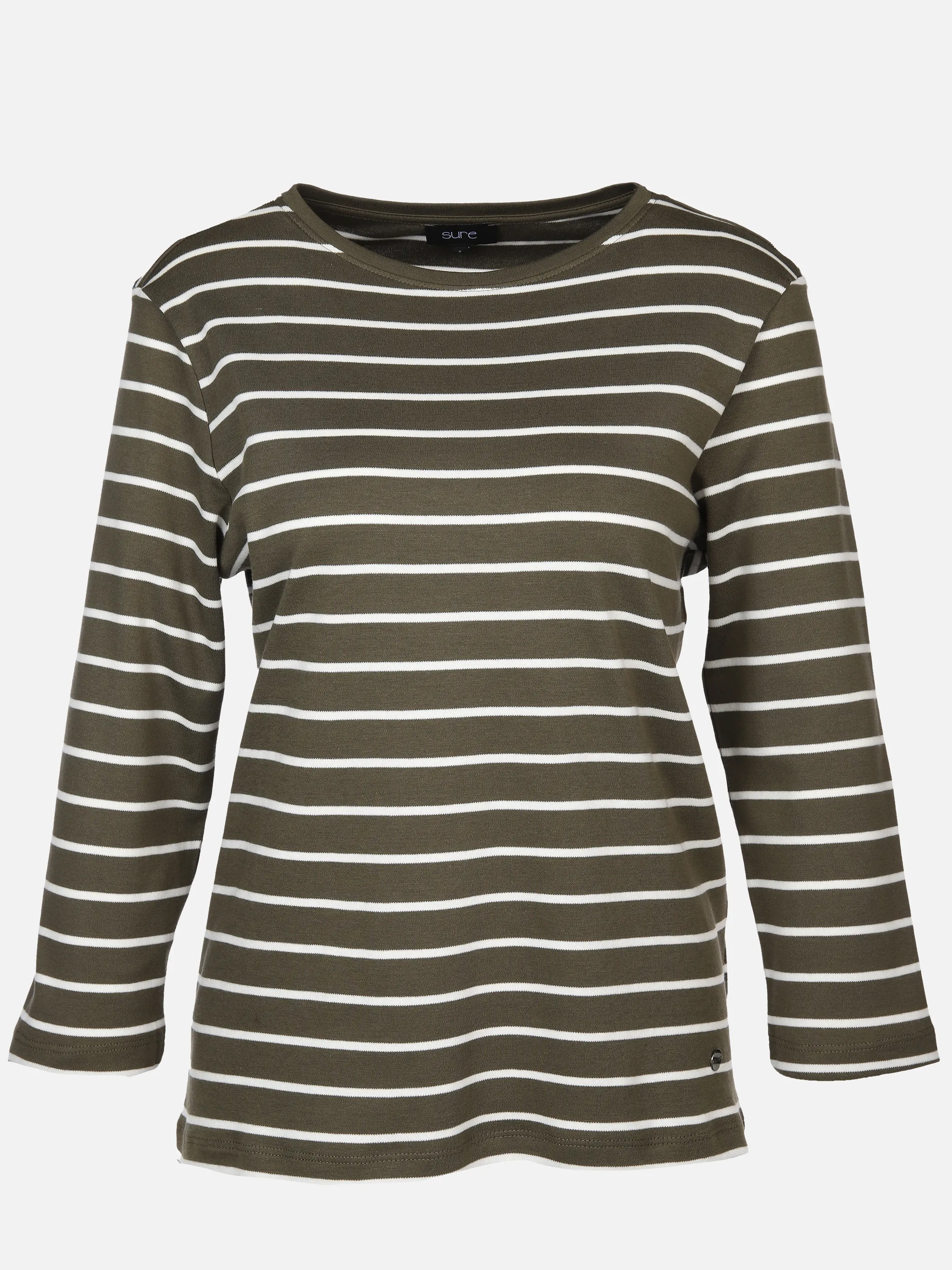 Sure Da-Streifen-Shirt Oliv 897609 OLIVE/OFF 1 Sure Da-Streifen-Shirt Oliv 897609 OLIVE/OFF 1