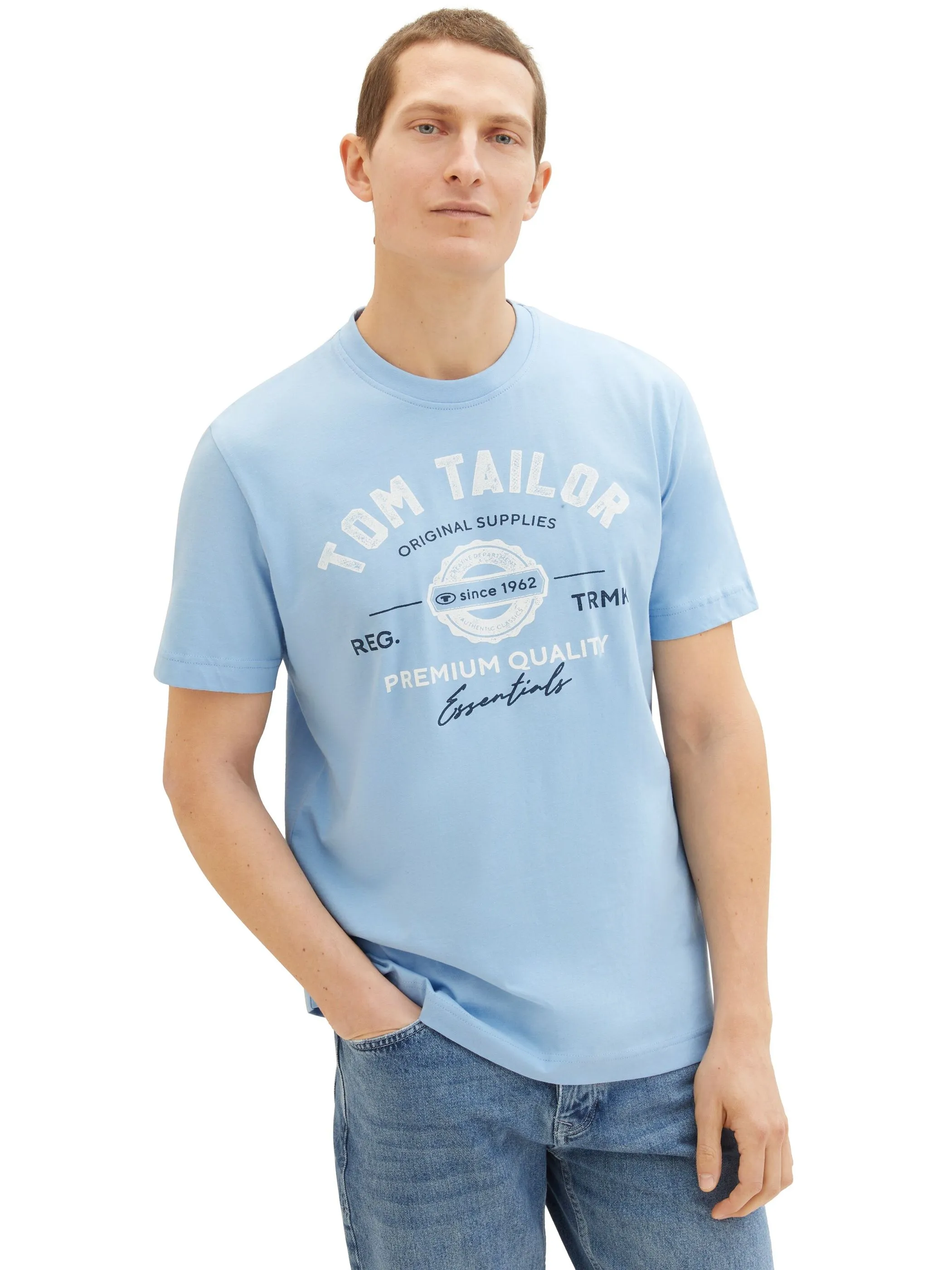 Tom Tailor 1037735 NOS logo tee Blau 884276 32245