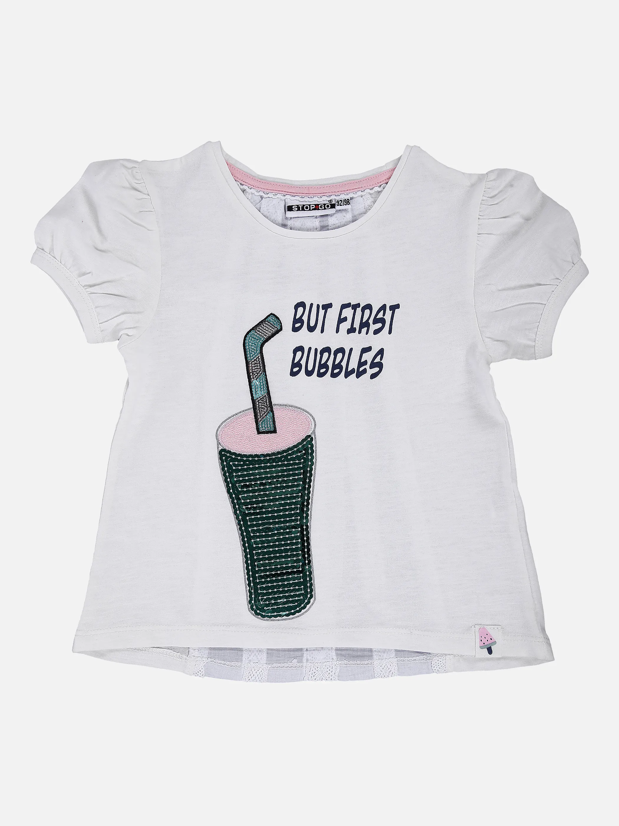 Stop + Go MG TShirt weiß mit Pailletten Weiß 851671 WEIß 1 Stop + Go MG TShirt weiß mit Pailletten Weiß 851671 WEIß 1