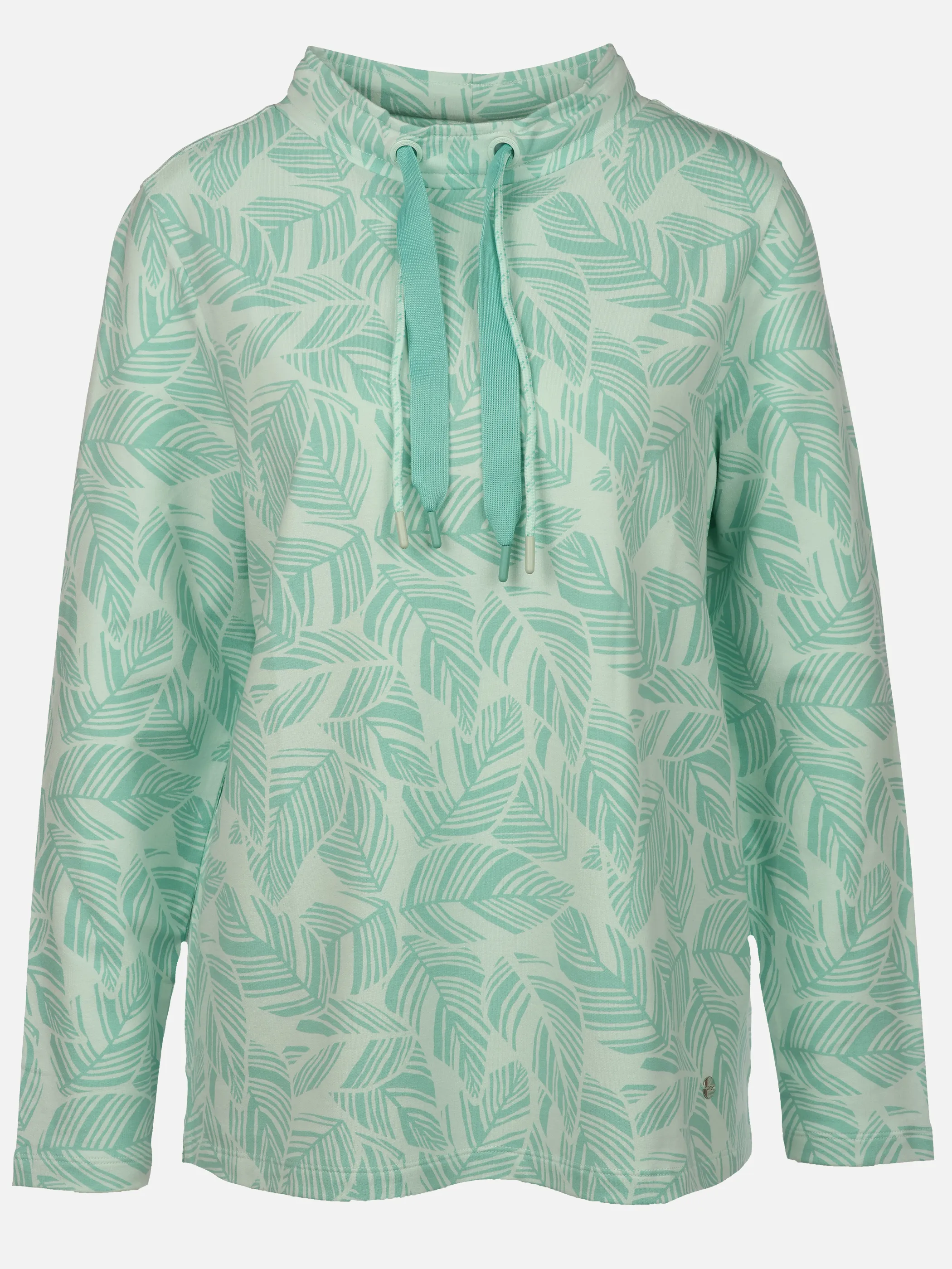 Sure Da-Sweatshirt m. Print Türkis 920606 ICY MORN 1