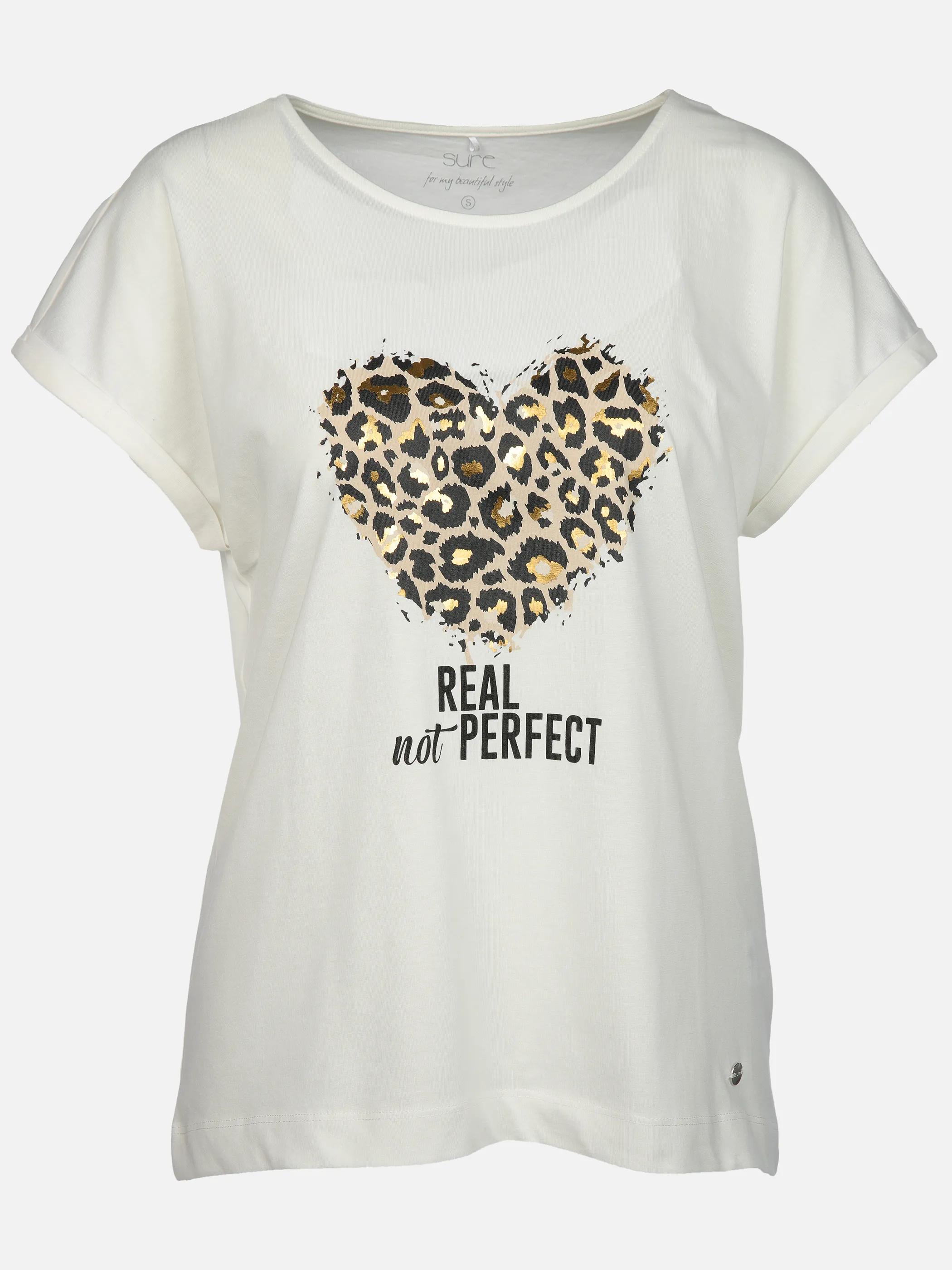 Damen Shirt mit Foliendruck | noSize | 908529-ec