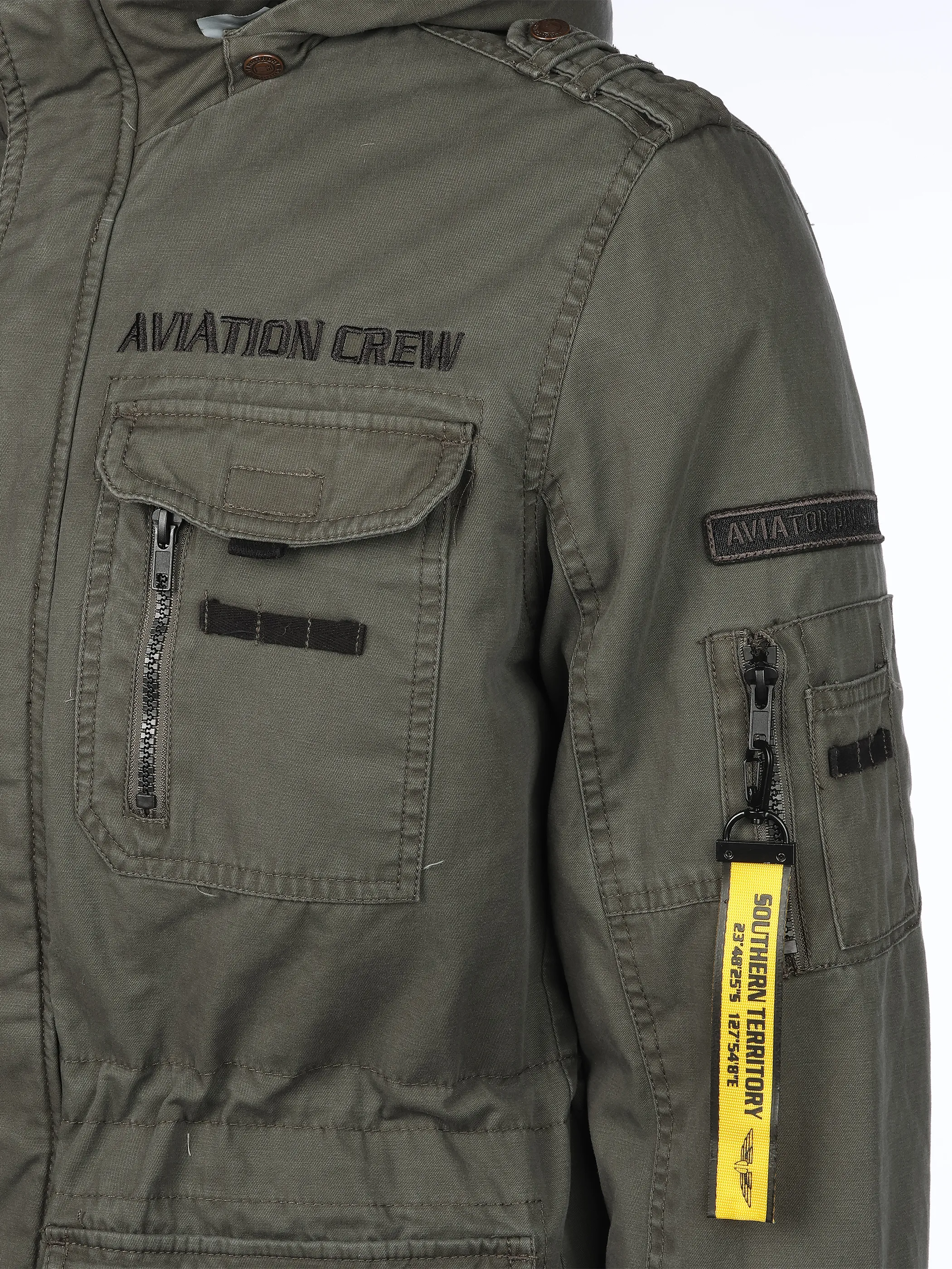 Southern Territory He. Fieldjacke wattiert Aviation Oliv 912654 9137 4