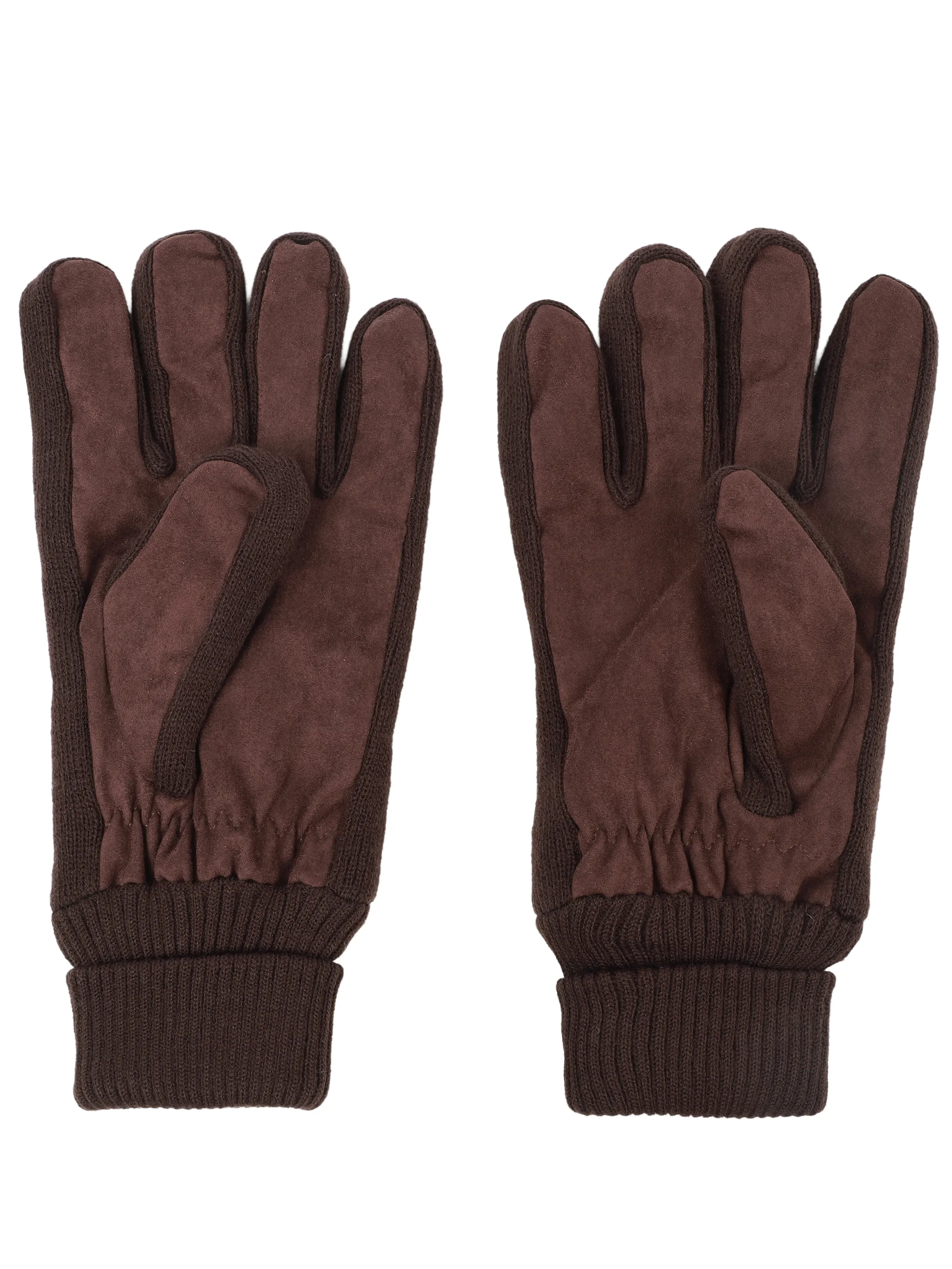 Jim Spencer He-Handschuhe aus Materialmix Braun 929429 BROWN 2
