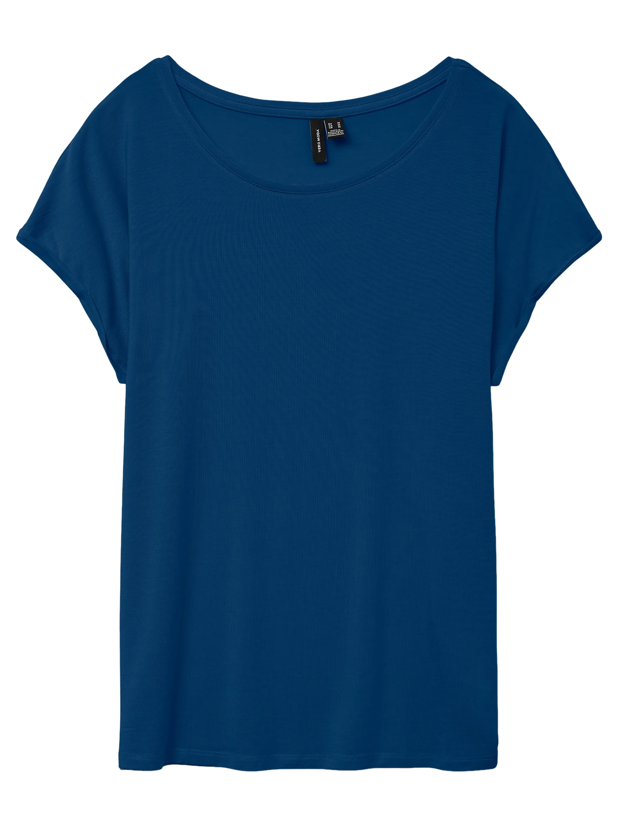 Vero Moda 10284468 VMAVA PLAIN SS TOP GA Blau 873829 283597 2