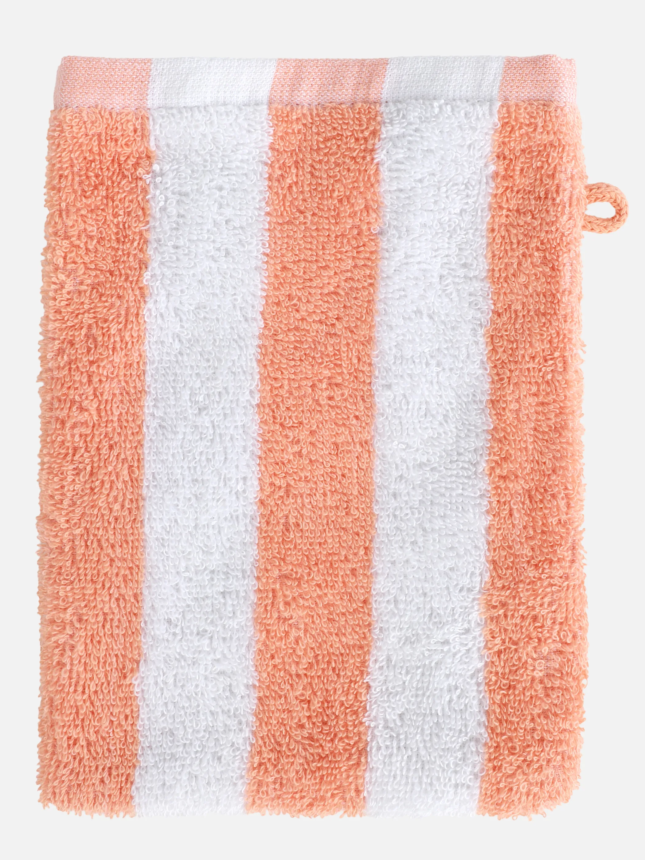 Dream House Waschhandschuh gestreift Orange 921253 14-1227 2
