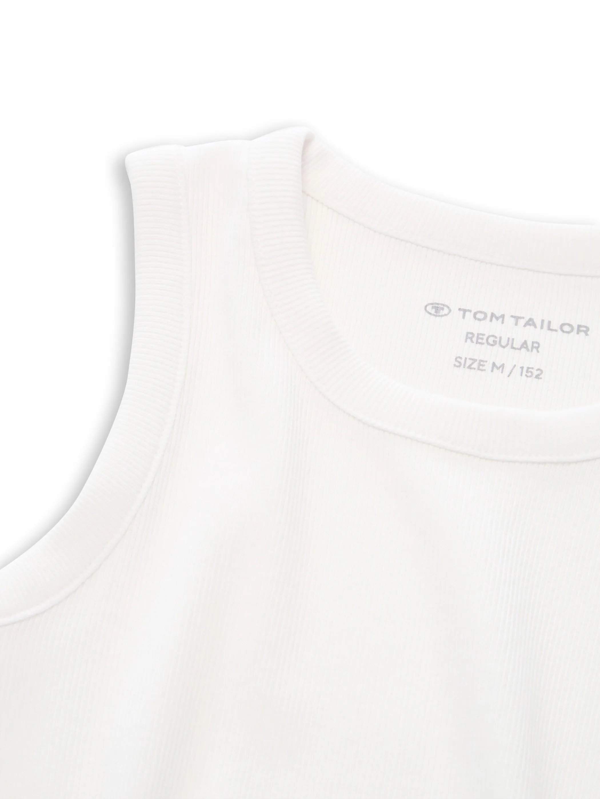 Tom Tailor 1053437 basic rib top Weiß 934449 10315 3