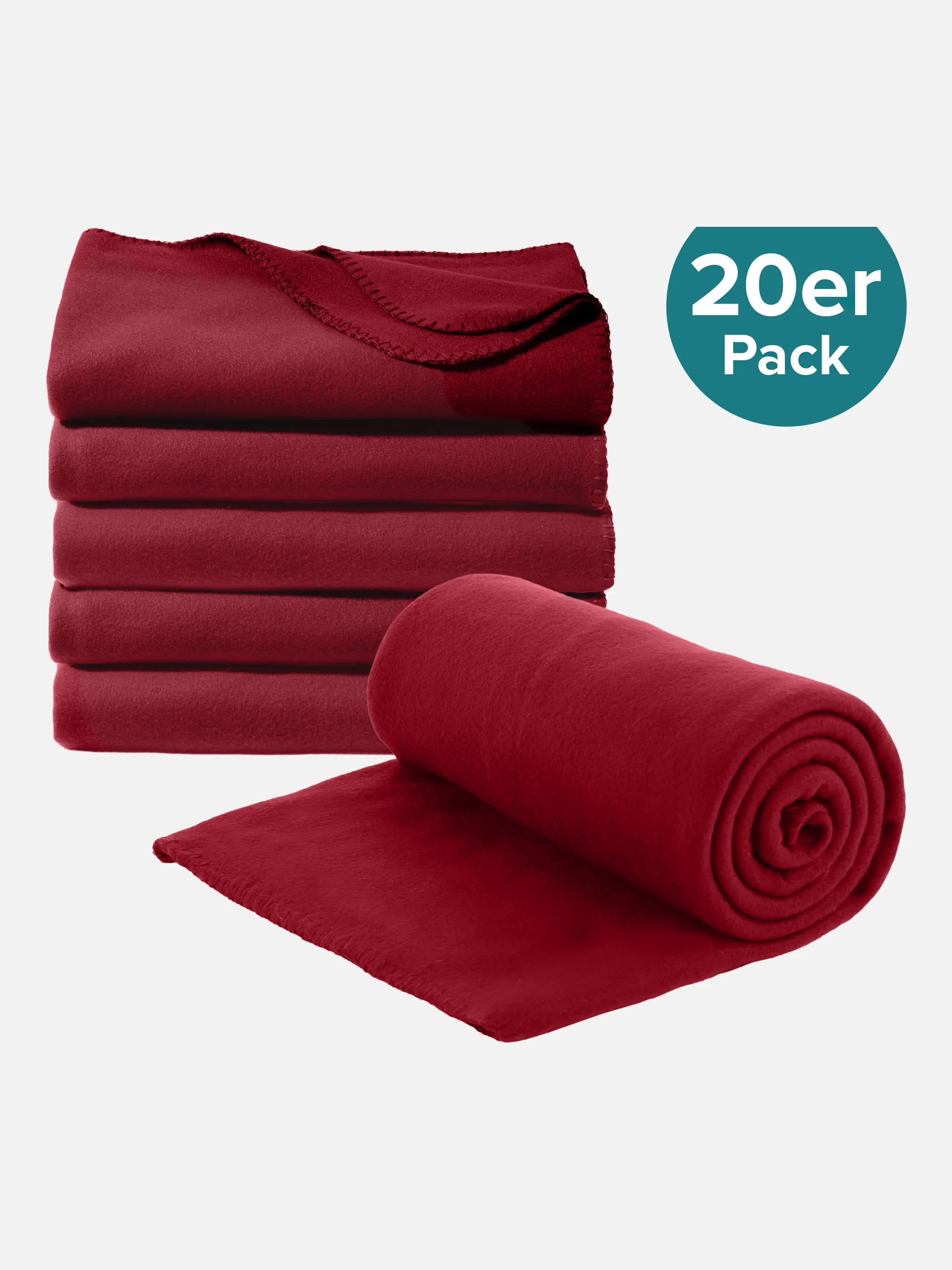 AWG Mode - 20er Pack Fleecedecke 130x170cm | noSize