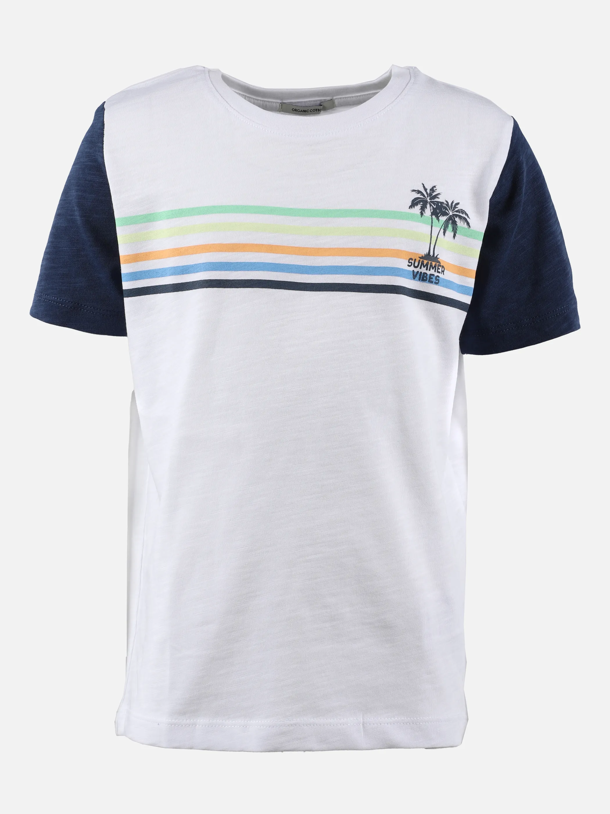 Tom Tailor 1031856 colorblock t-shirt Weiß 865849 20000 1