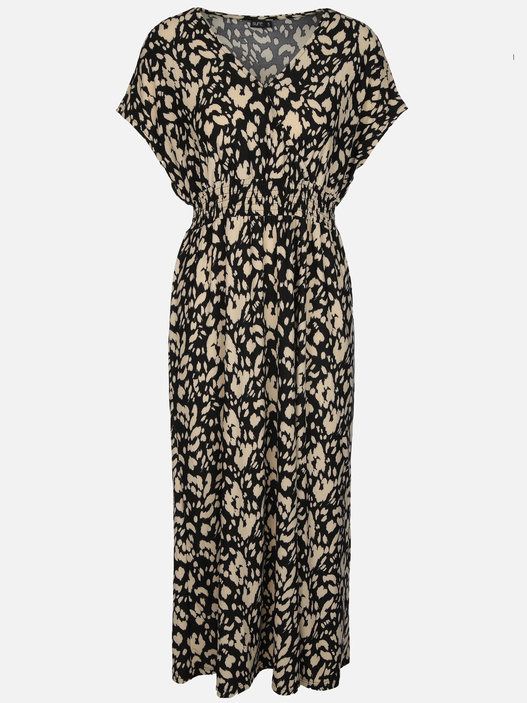 Sure Da-Jersey Kleid m.Alloverprint Weiß 908114 BLACK 1
