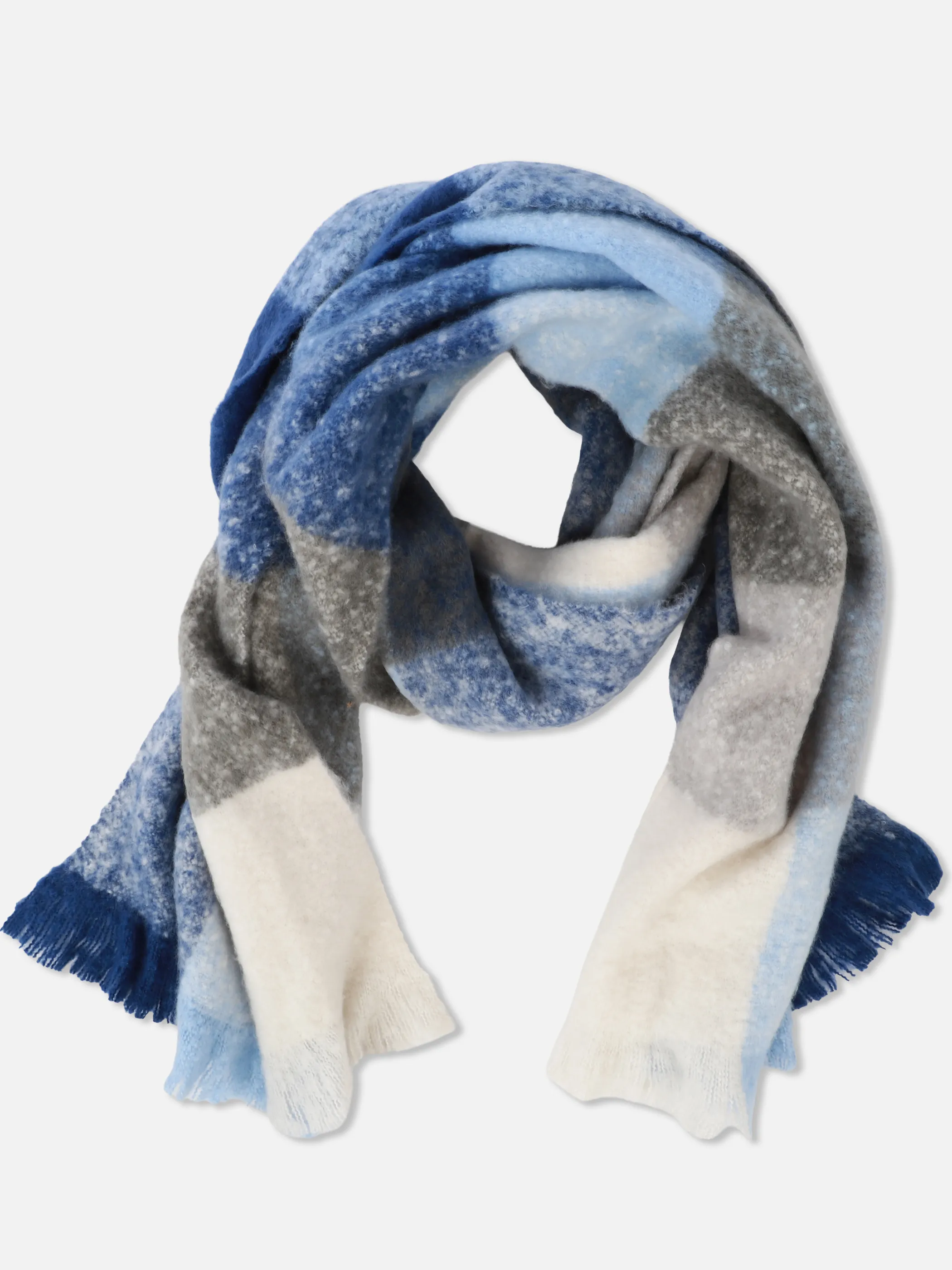 Lisa Tossa Da-Schal m. Karo Blau 929433 BLUE 1