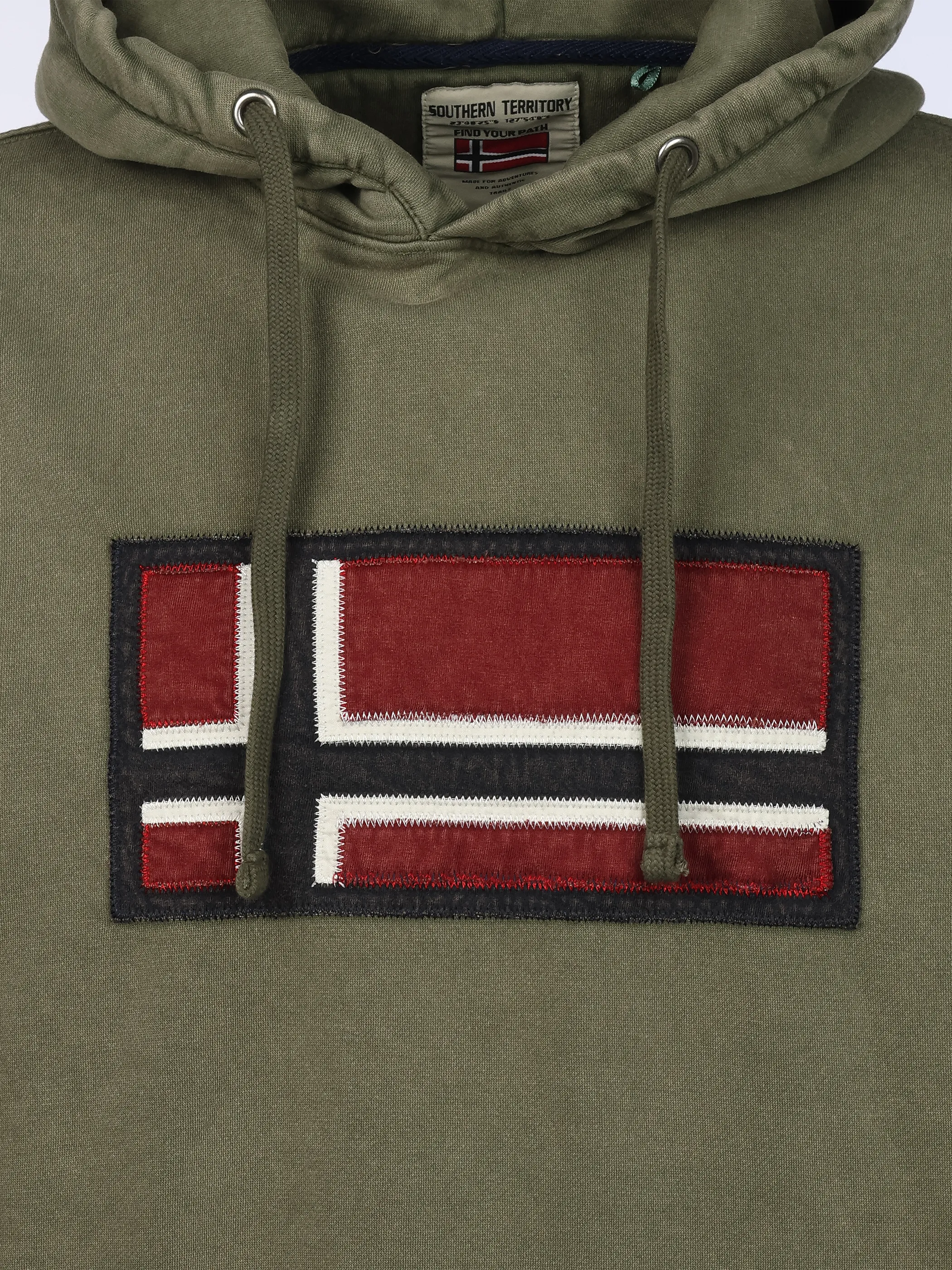 Southern Territory He. Kapuzensweatshirt Logo Oliv 922460 OLIVE 3