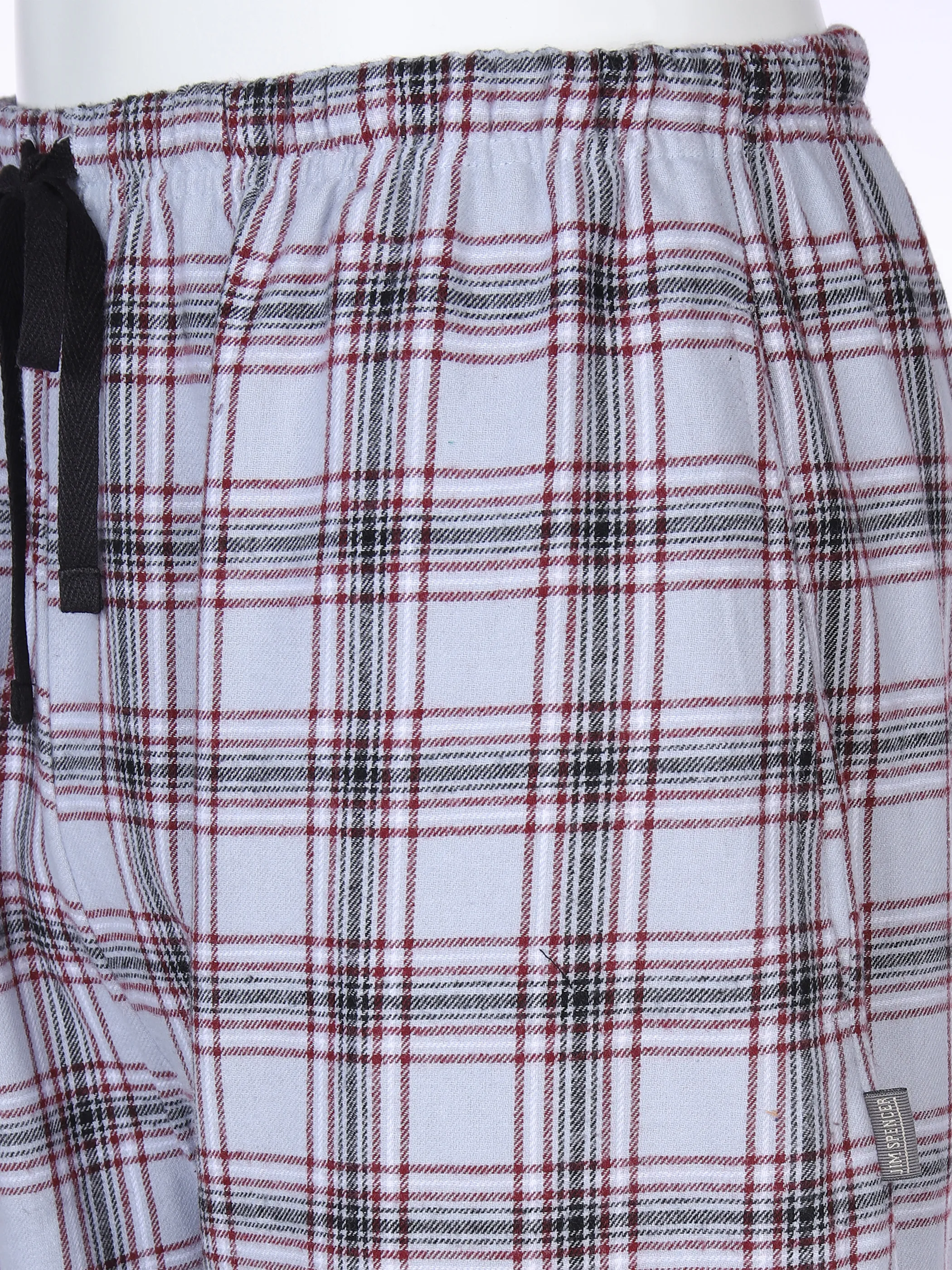 Jim Spencer He. Pyjama Hose KAro Flanell Schwarz 869438 GREY/BLACK 3 Jim Spencer He. Pyjama Hose KAro Flanell Schwarz 869438 GREY/BLACK 3