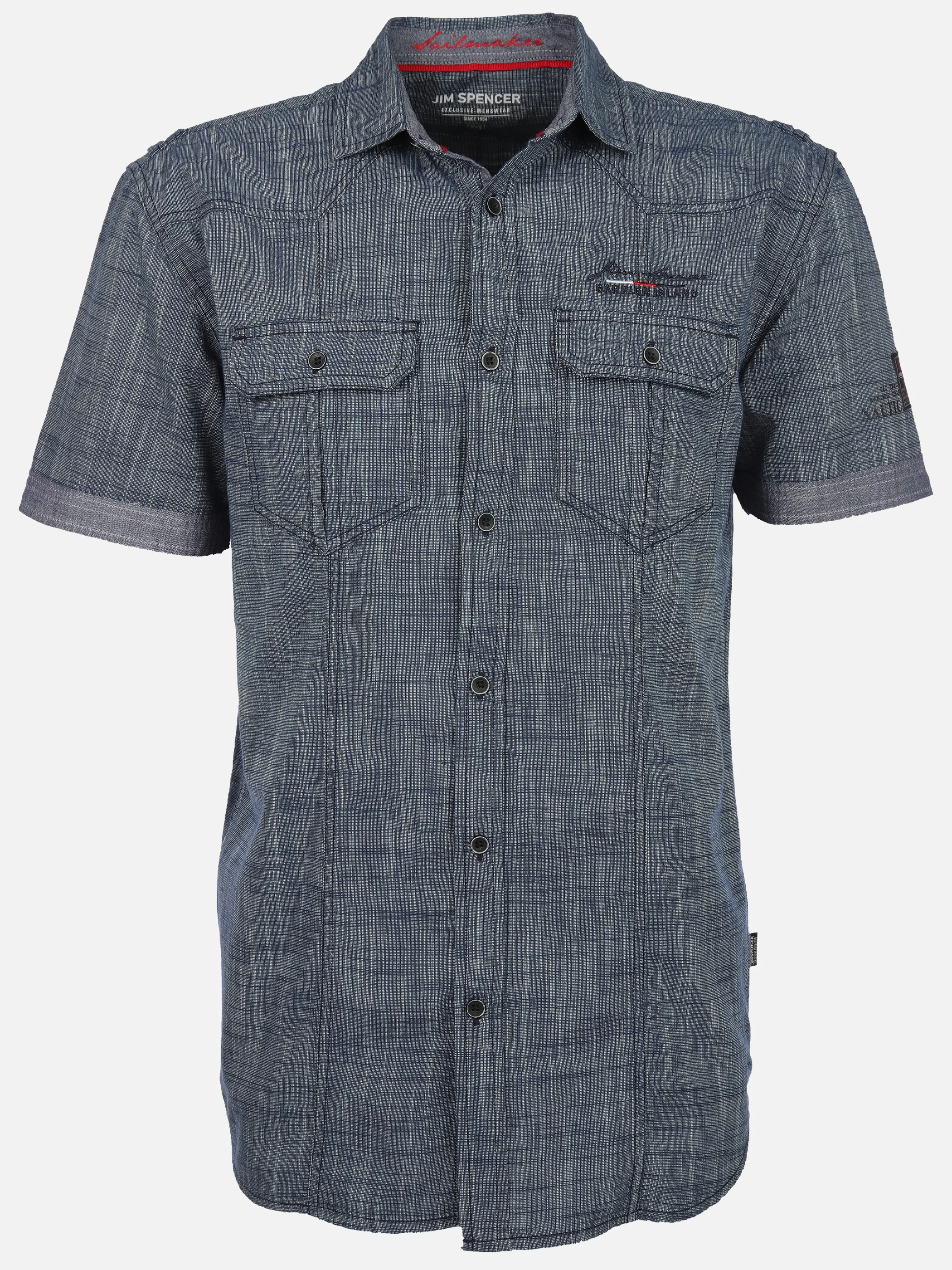 Jim Spencer He. Freizeithemd 1/2 Arm slub Blau 906578 JEANSBLUE 1 Jim Spencer He. Freizeithemd 1/2 Arm slub Blau 906578 JEANSBLUE 1