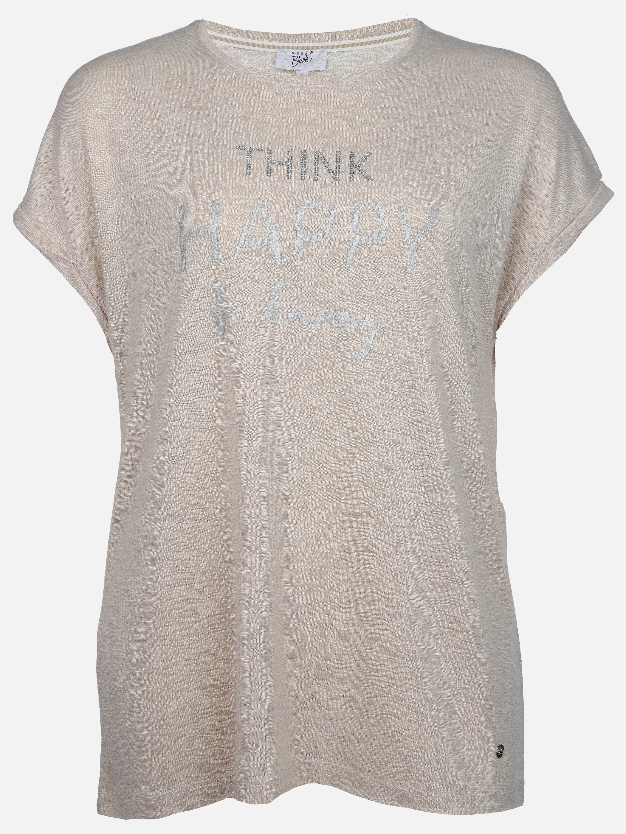 Sonja Blank Da-gr.Gr. Shirt m. Print Beige 909331 BEIGE 1