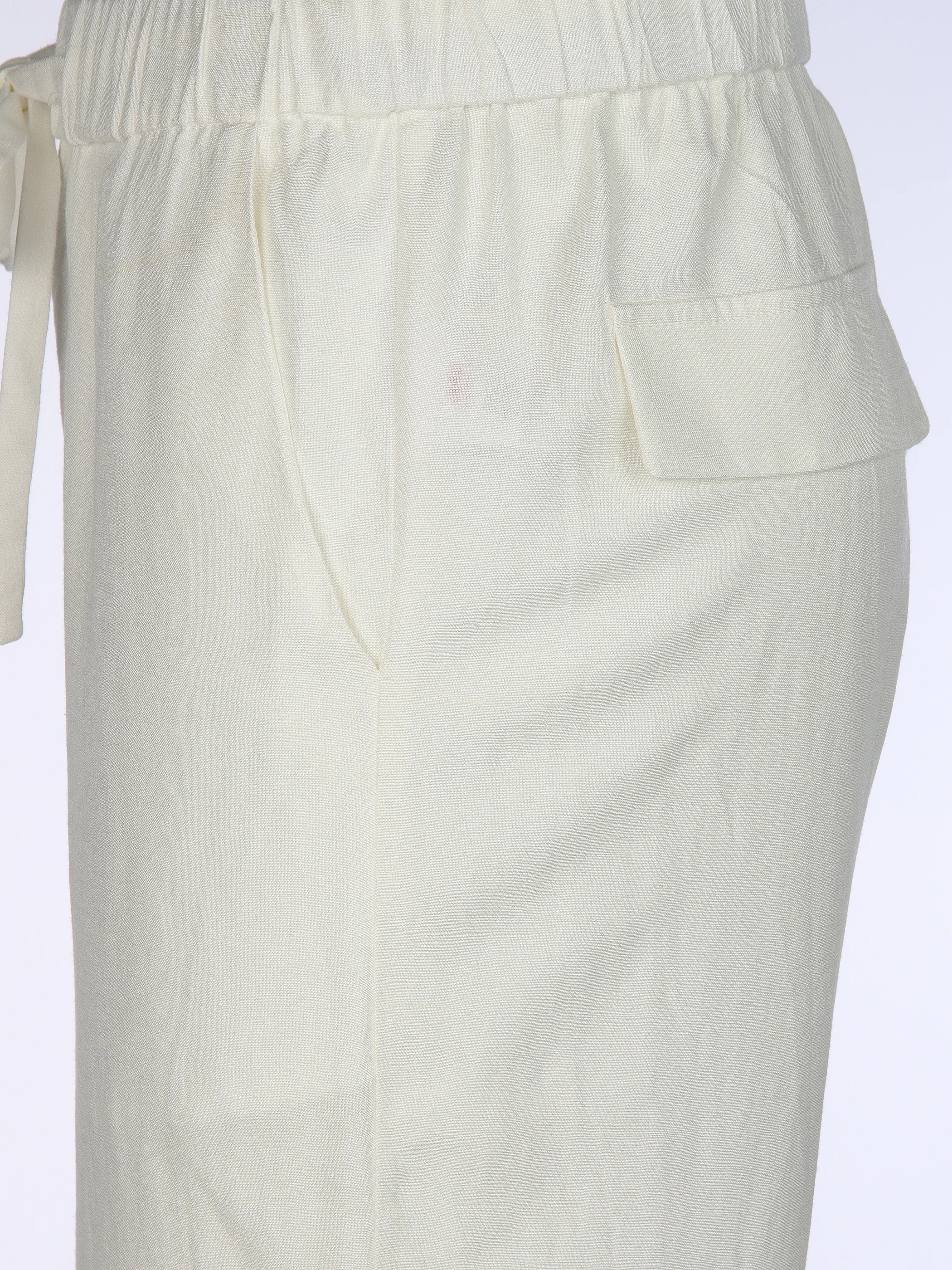 IX-O YF-Da Leinen Hose Weiß 908846 WHITE 4