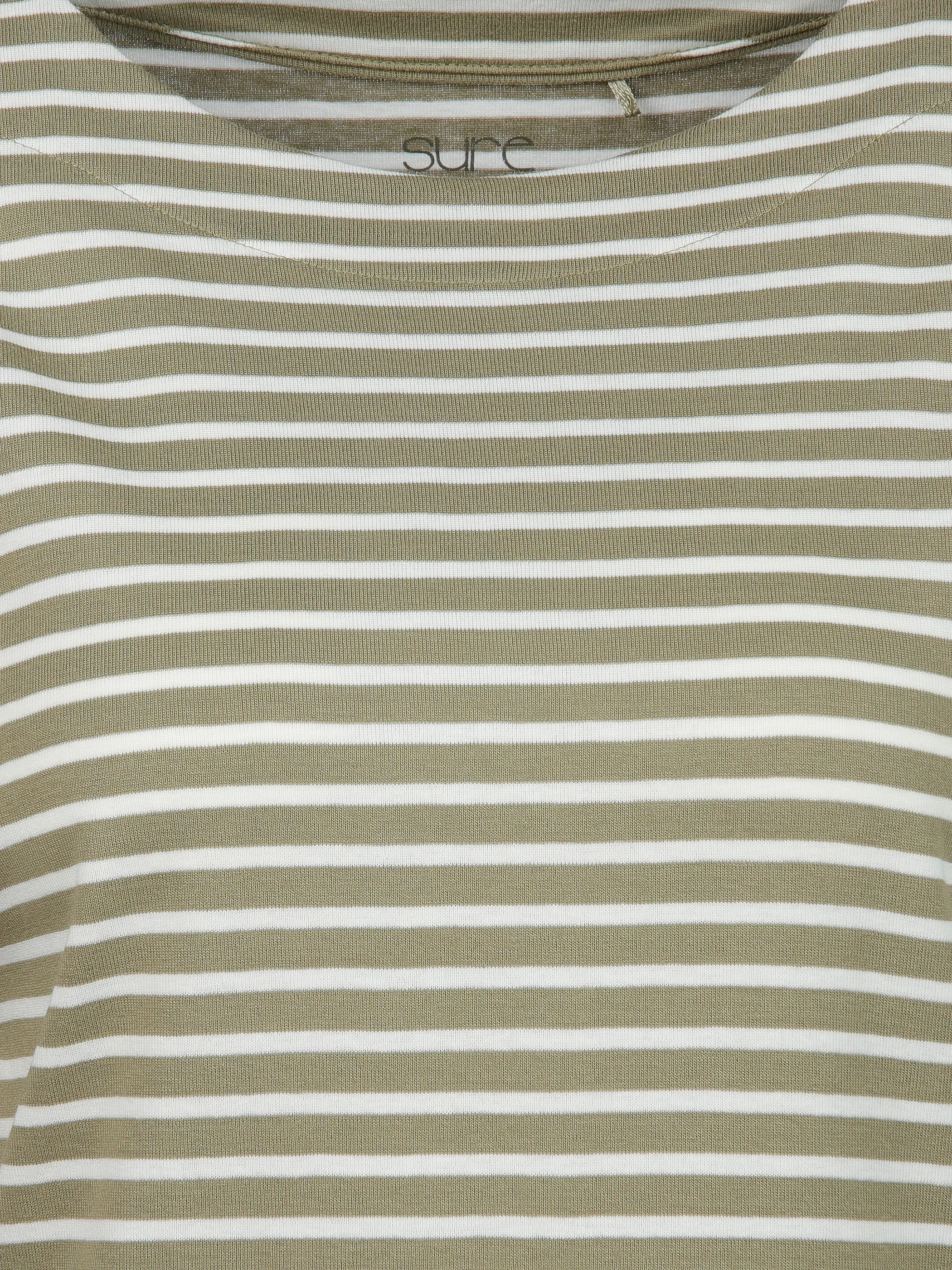 Sure Da-Streifenshirt m. 3/4 Arm Oliv 889307 KHAKI 3 Sure Da-Streifenshirt m. 3/4 Arm Oliv 889307 KHAKI 3