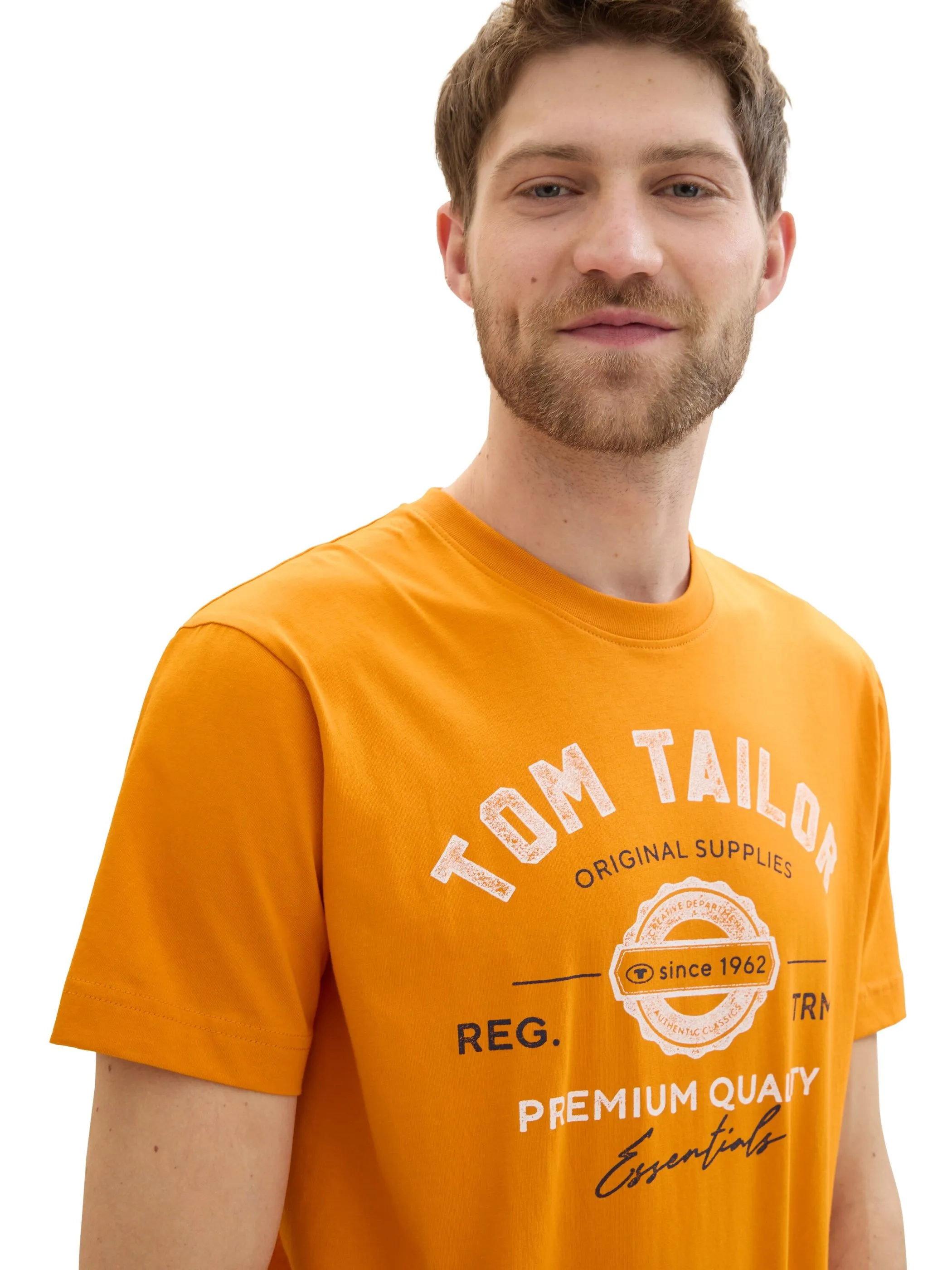 Tom Tailor 1037735 NOS logo tee Orange 884276 12392 3