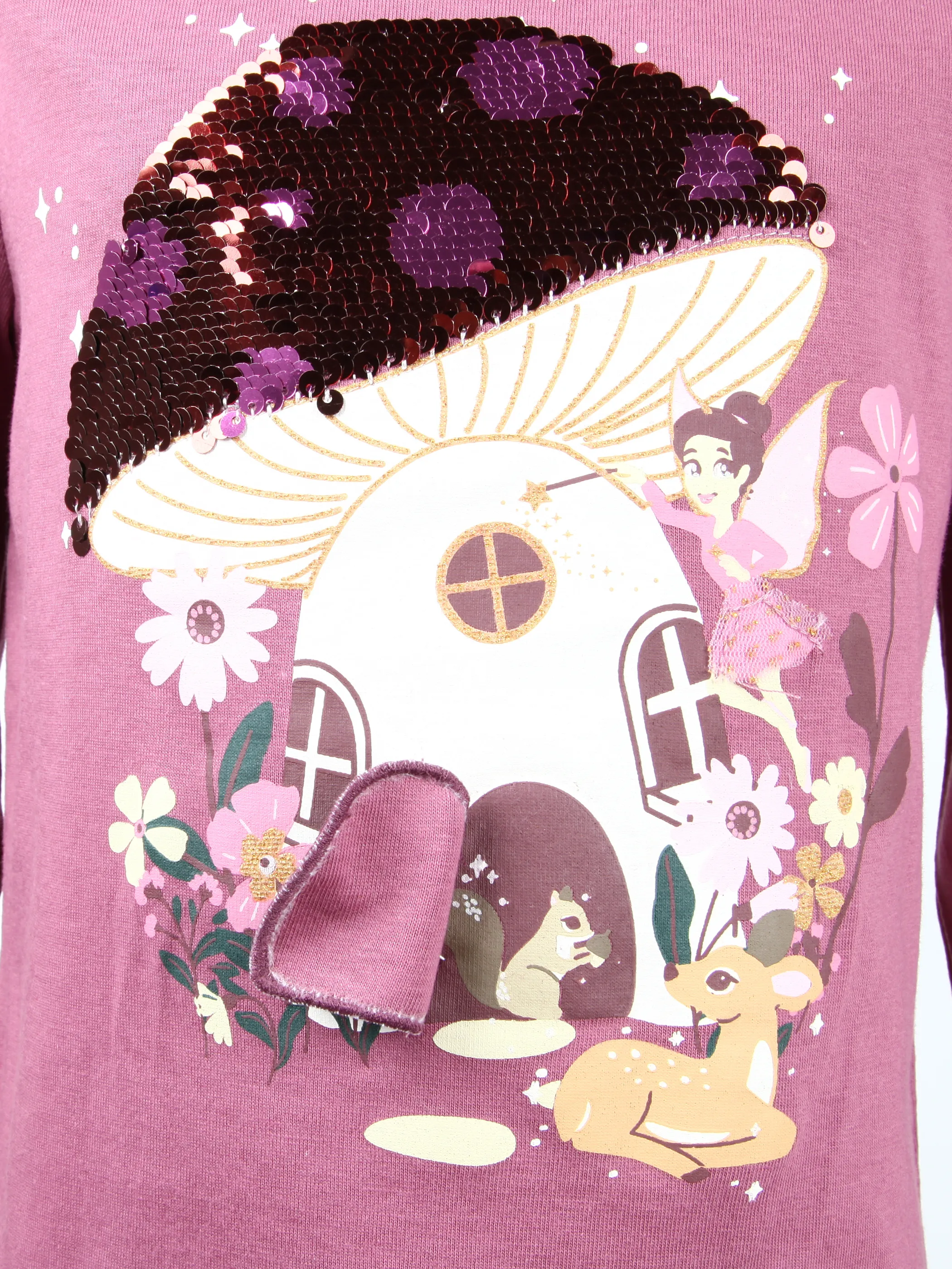 One Way KM Longsleeve mit Pilz FP in dunkelrosa Rosa 929862 ROSA 4