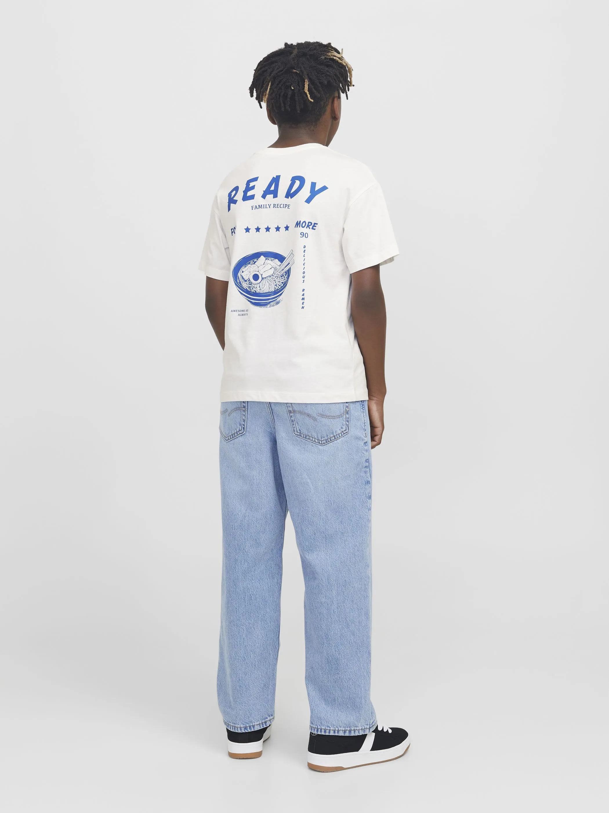 Jack&Jones Junior 12269835 JJCHARGE PRINTED TEE Weiß 907280 177642 5