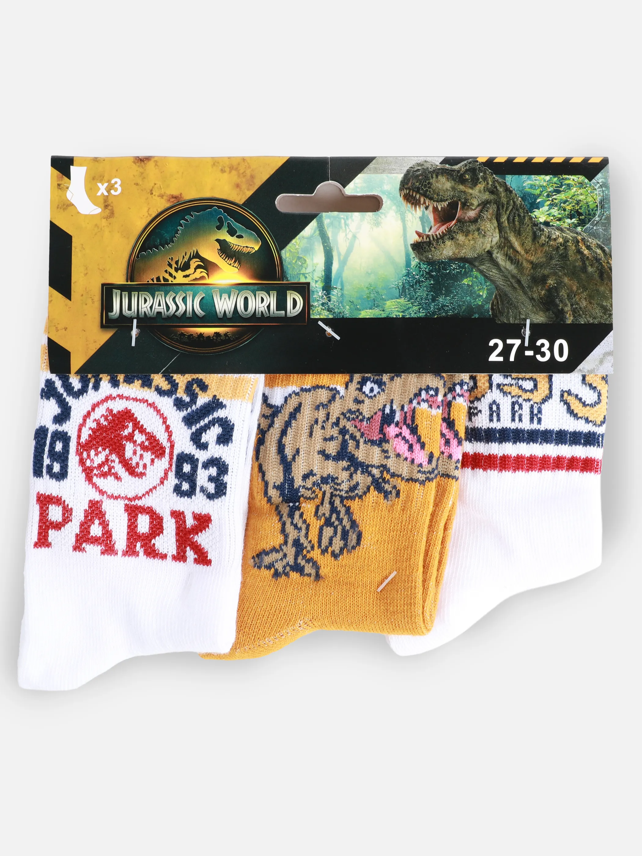 Lizenz P94014001 Disney Boys Socks 3p Jurassic Park Grau 926272 0005 2
