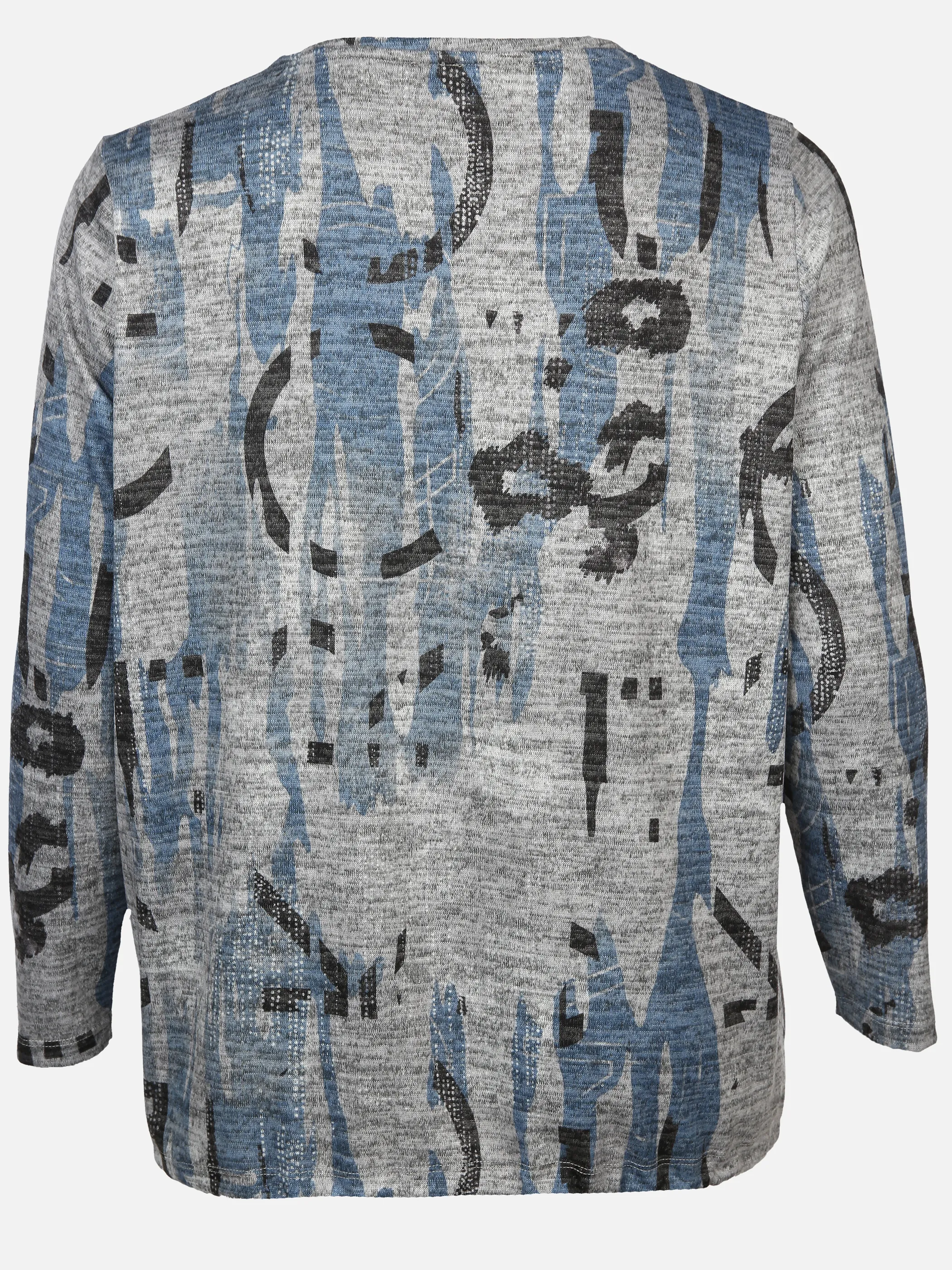 Sonja Blank Da-gr.Gr. Print-Flausch-Shirt Blau 902073 BLAU 2 Sonja Blank Da-gr.Gr. Print-Flausch-Shirt Blau 902073 BLAU 2