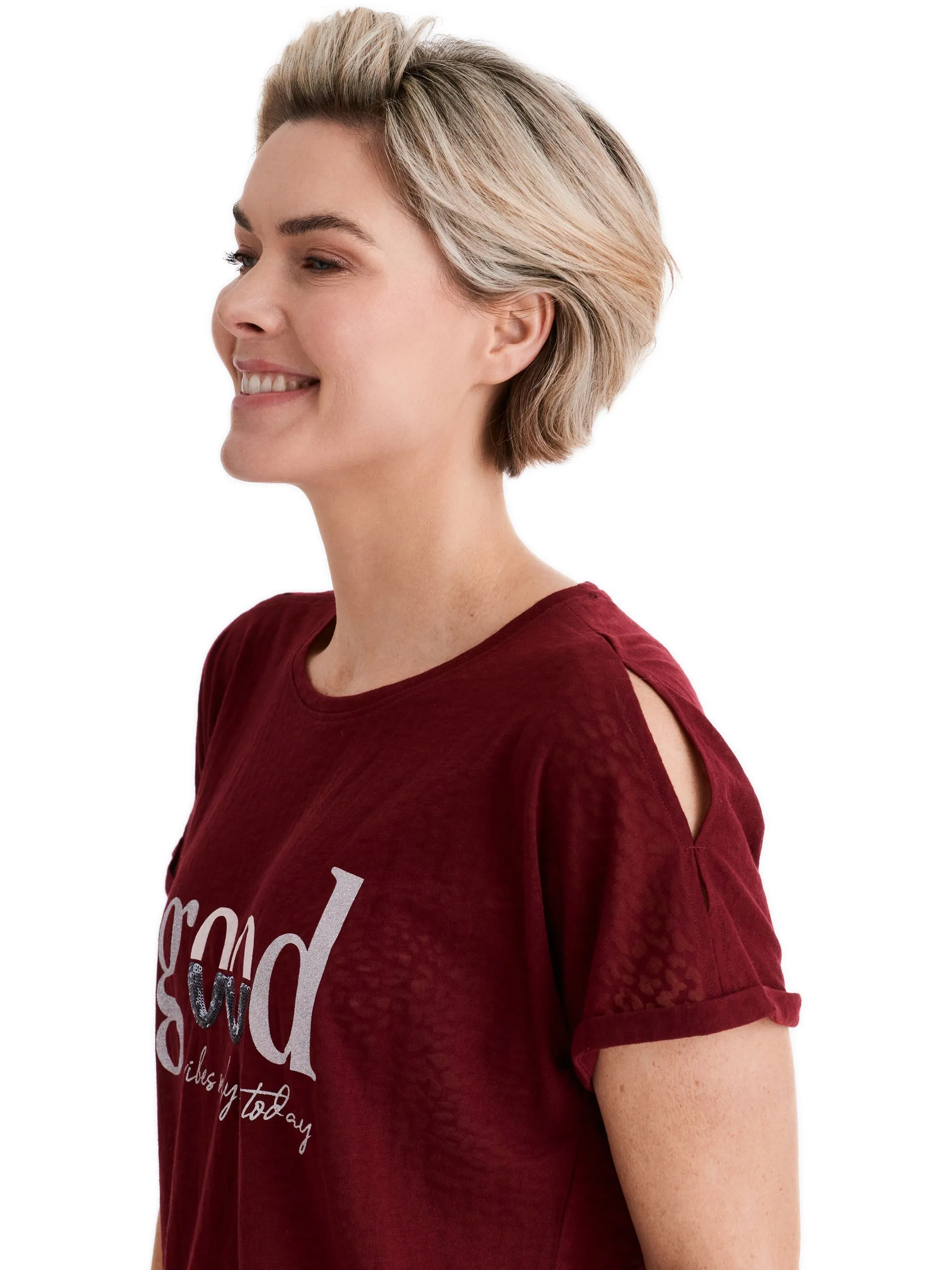 Stooker DOB 23160070003555 Da. T-Shirts / Rot 928311 3555 3