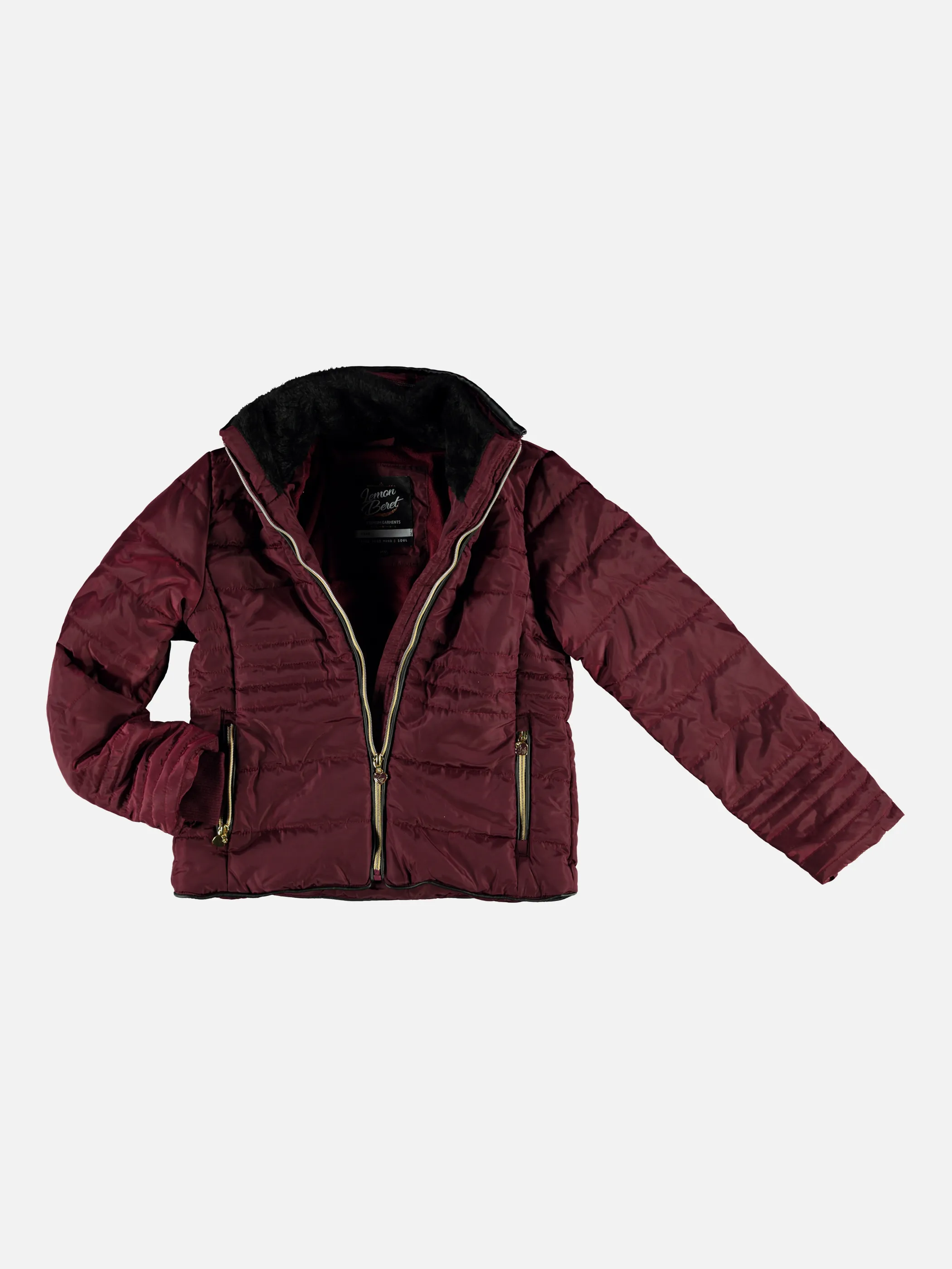 Stop + Go TG Winterjacke in bordeaux mit Rot 851258 BORDEAUX 1