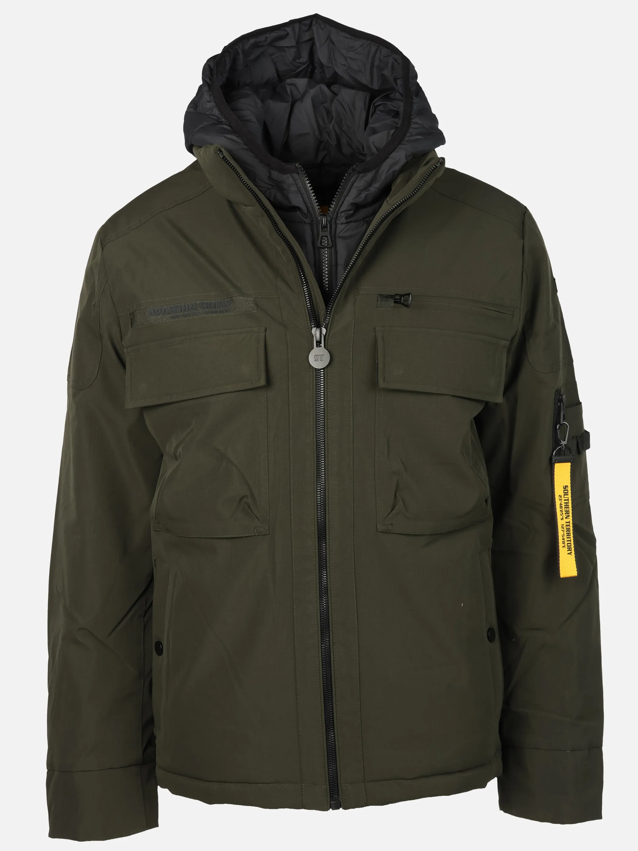 Southern Territory He. Steppjacke olive Kapuze Oliv 914364 683 1