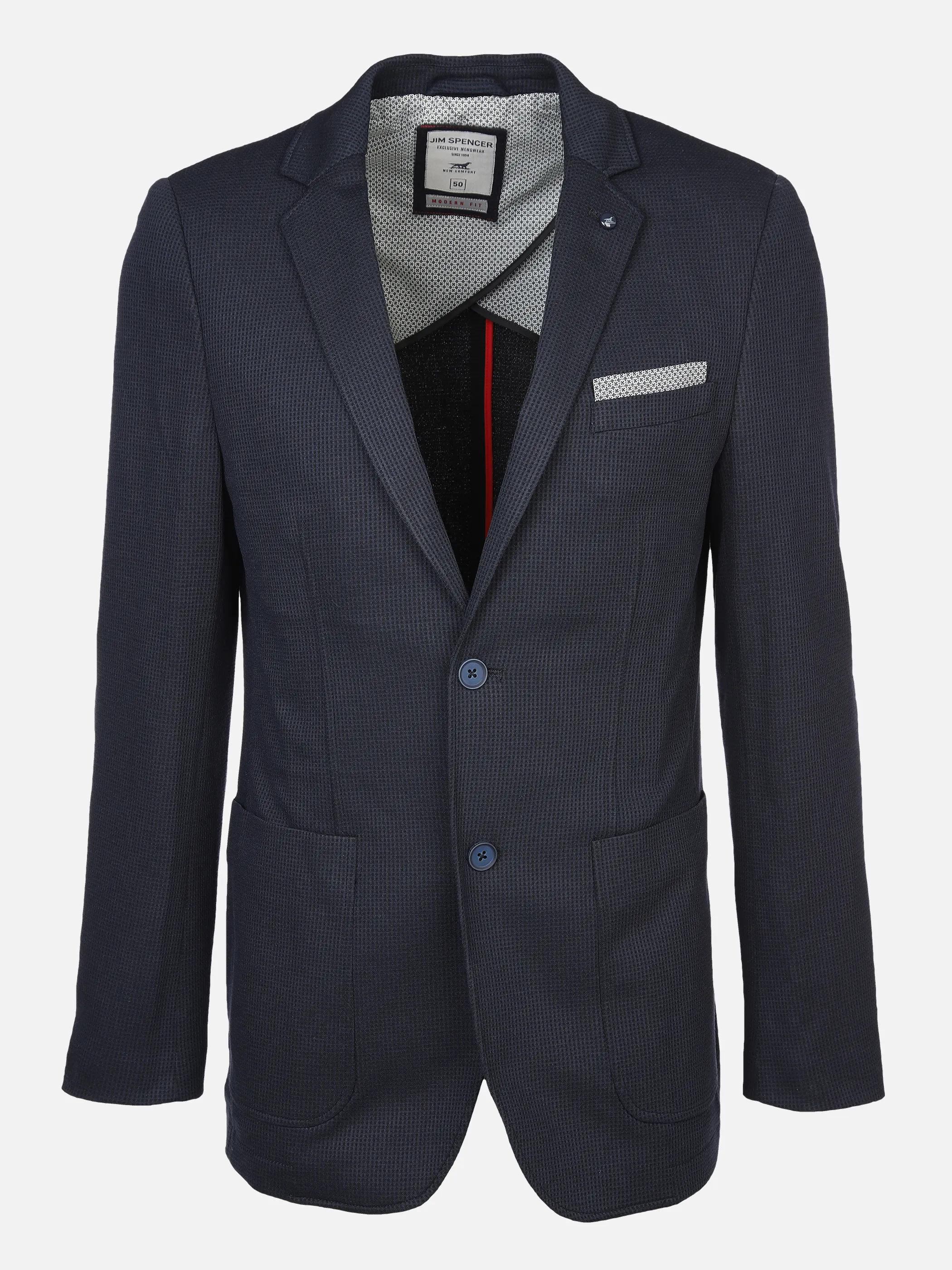 Jim Spencer He. Jerseysakko waffle Blau 878262 485 1 Jim Spencer He. Jerseysakko waffle Blau 878262 485 1