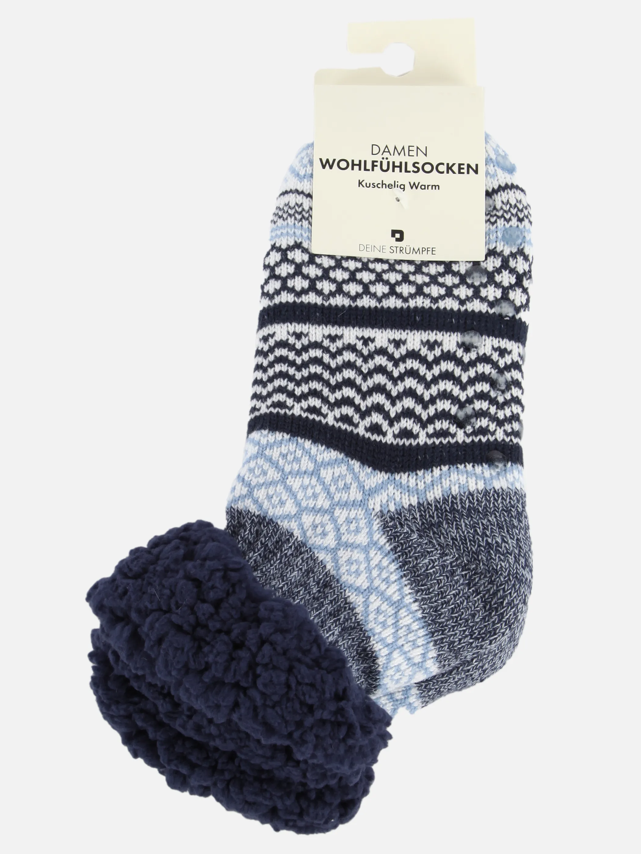 Da. Hausschuhsocken kurz Teddy Blau 914558 MARINE 1 Da. Hausschuhsocken kurz Teddy Blau 914558 MARINE 1