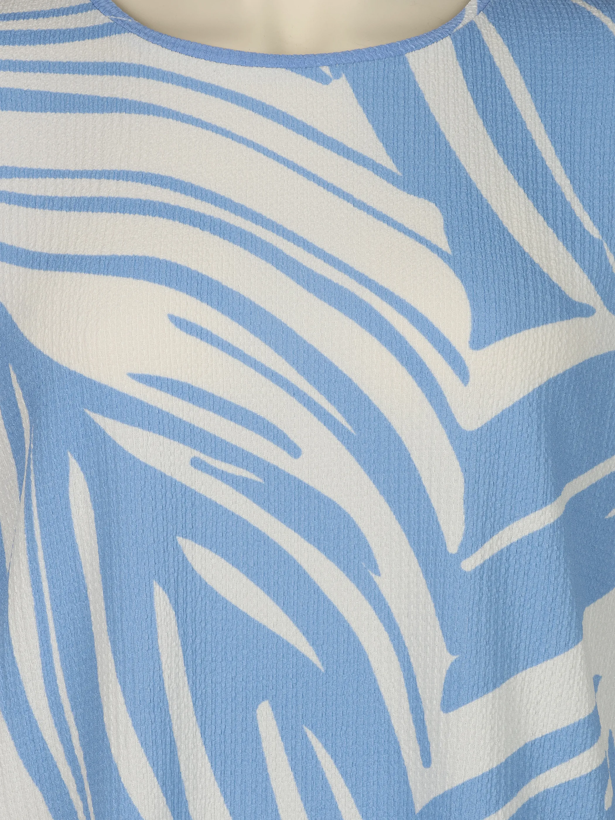 Sonja Blank Da-gr.Gr. Crepe Shirt m. Print Blau 926502 BLUE 3