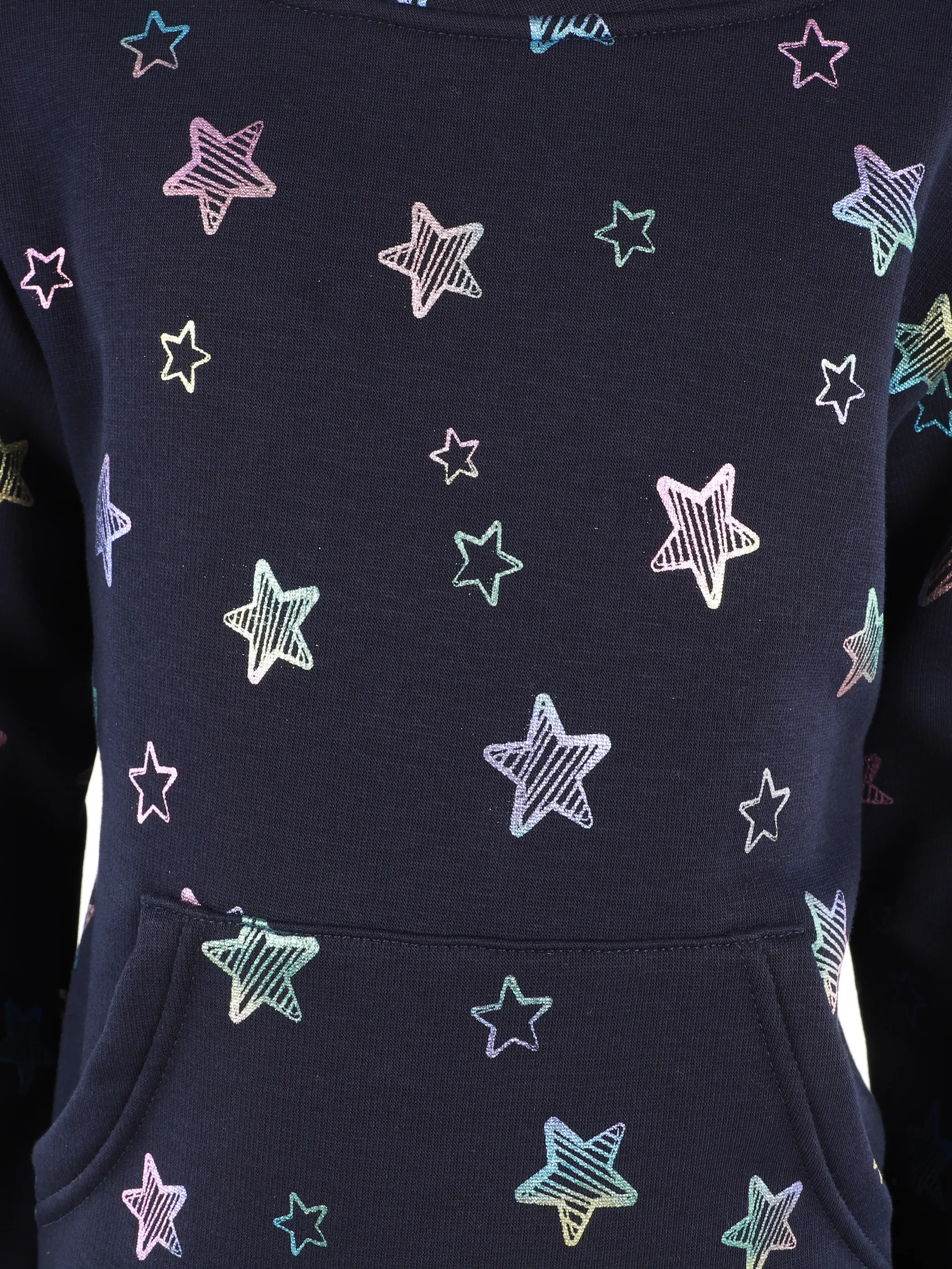 One Way KM Thermo-Sweatshirt mit Stern AOP in blau Blau 929981 PEACOAT 3