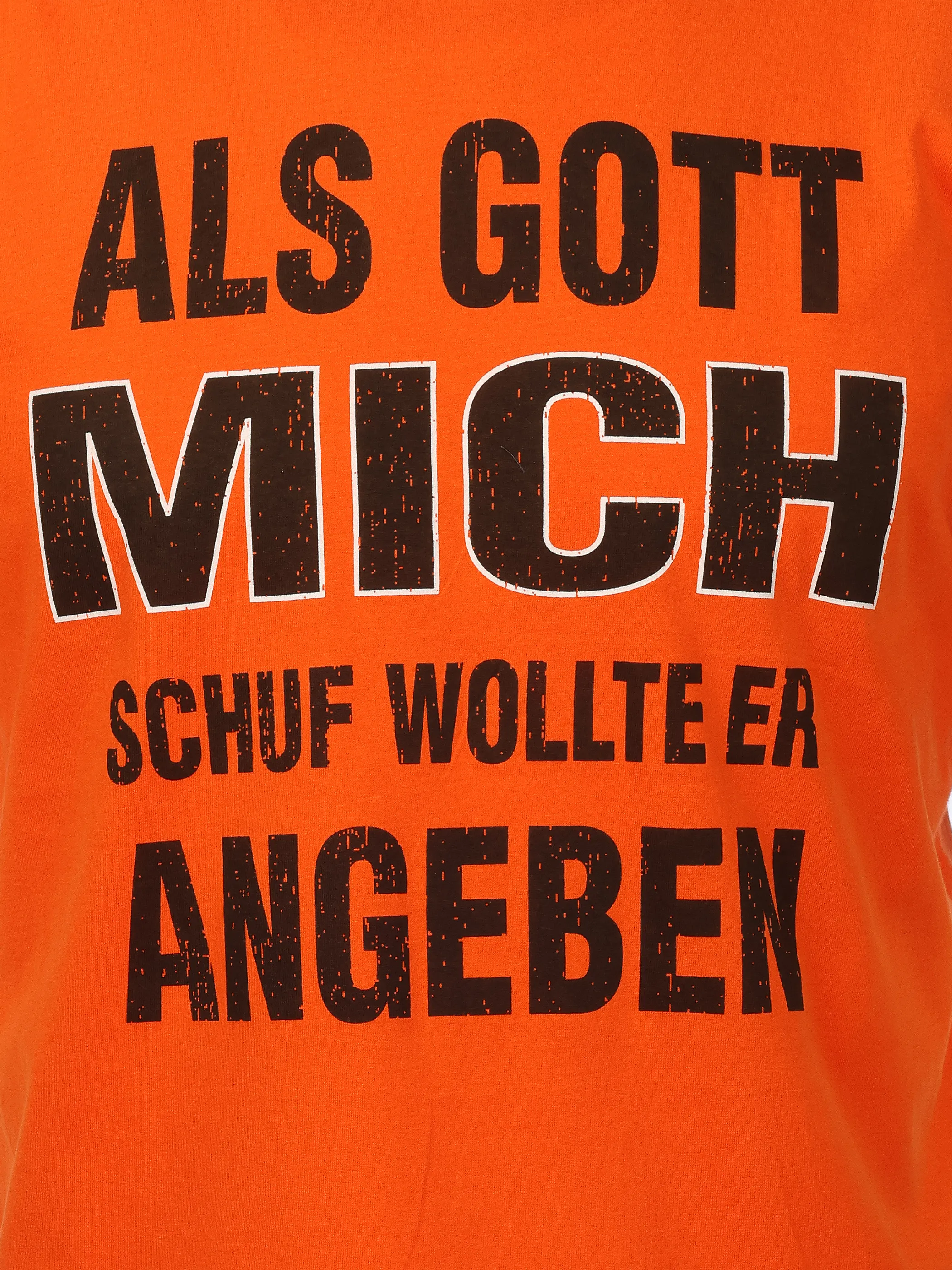 Worker He. T-Shirt 1/2 Sprüche Orange 921269 ORANGE 3