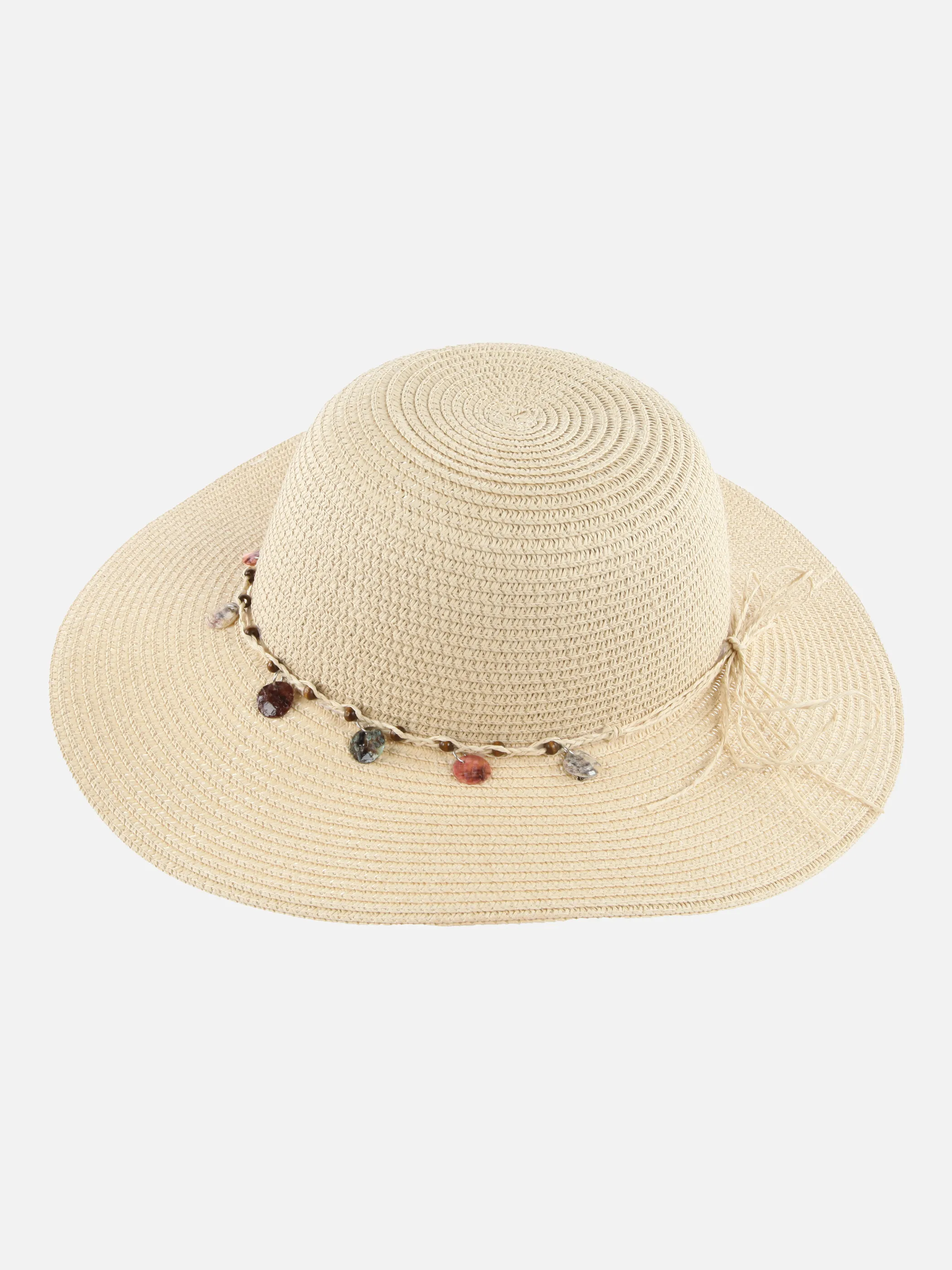 Lisa Tossa Da-Strohhut m. Muschelkette Braun 875556 BEIGE 2 Lisa Tossa Da-Strohhut m. Muschelkette Braun 875556 BEIGE 2