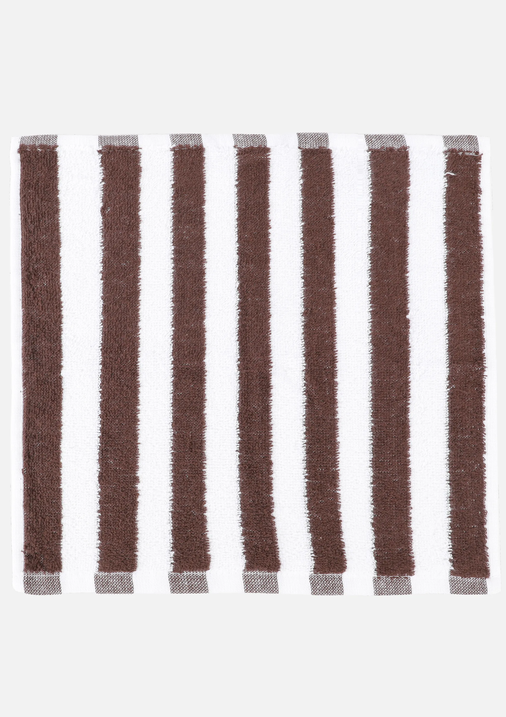 Dream House Gesichtstuch gestreift 30x30 Braun 919677 CHOCOLATE 1