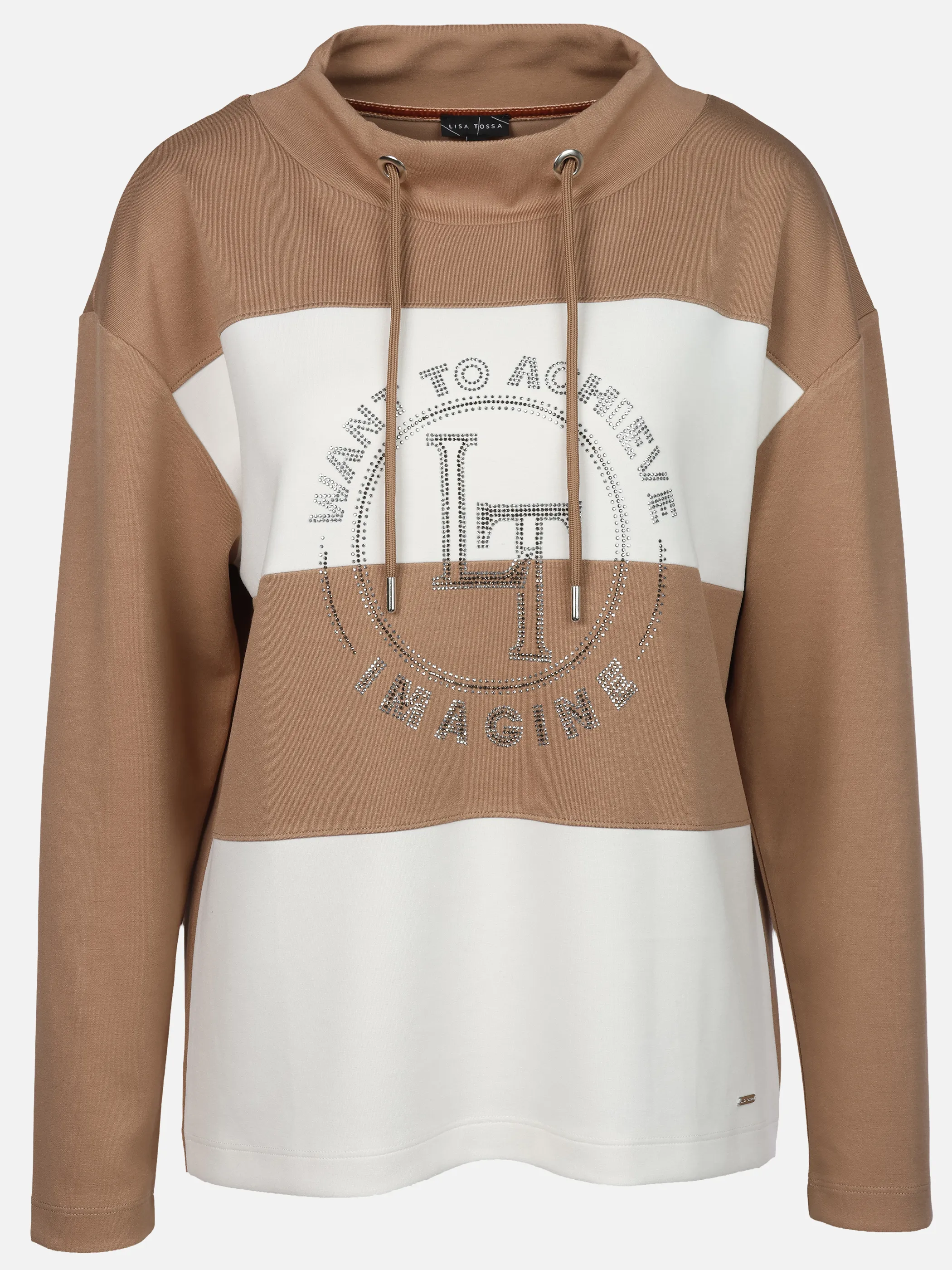 Lisa Tossa Da.Sweatshirt m. Straß Braun 932361 AMPHORA 1