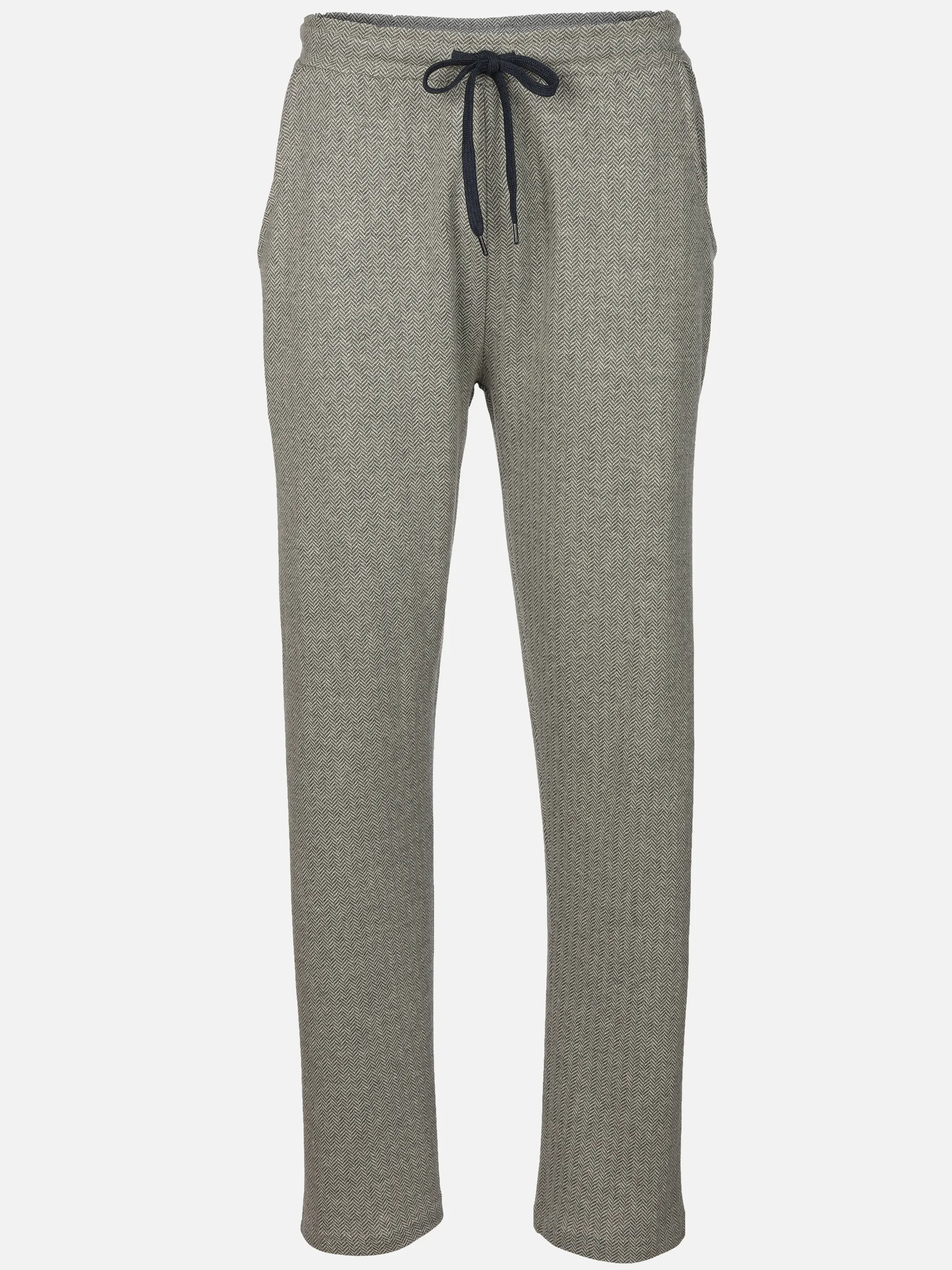 Jim Spencer He. Schlafhose Interlock Grau 932922 FISCHGRÄT 1