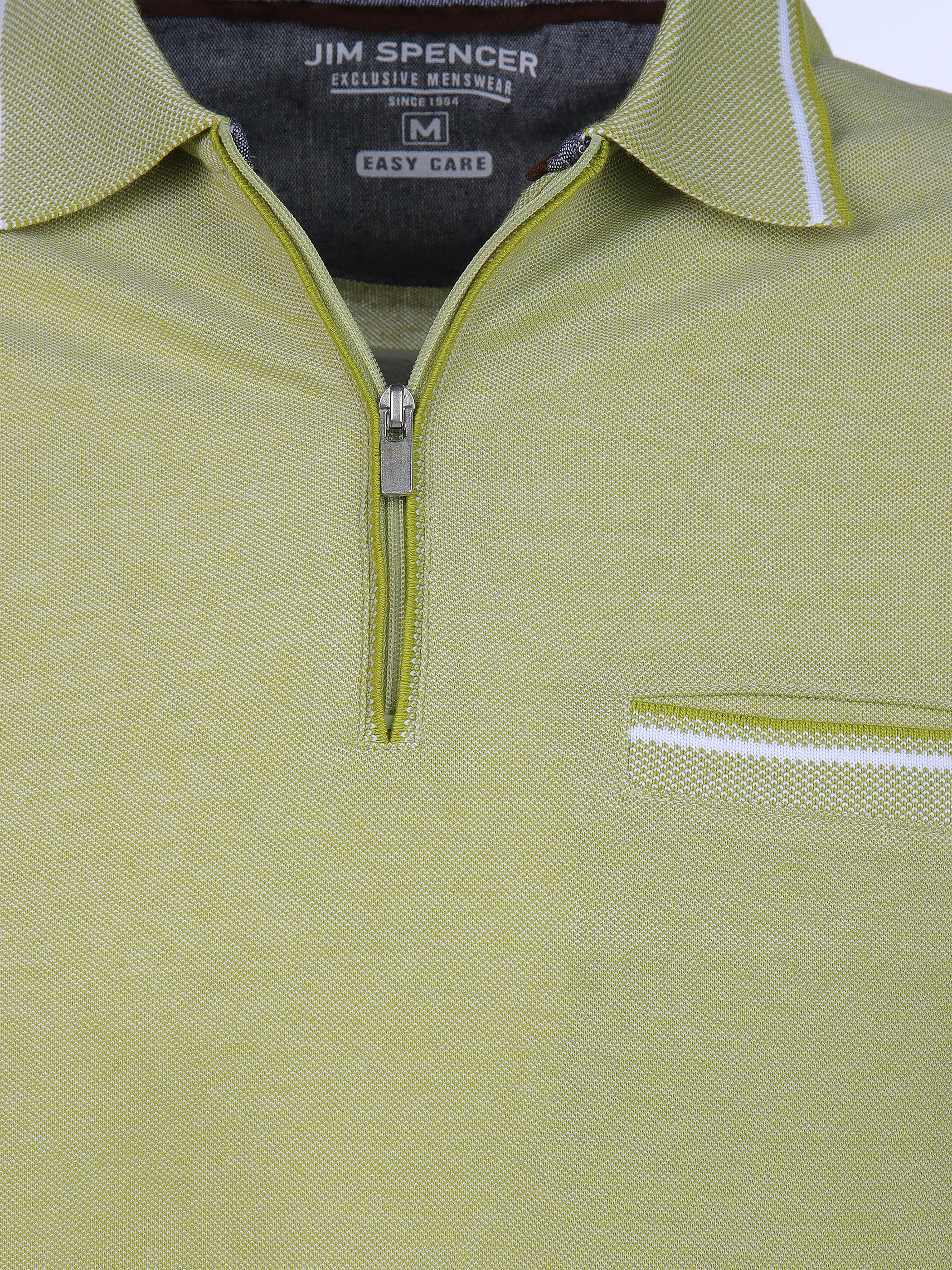 Jim Spencer He. Poloshirt 1/2 Arm twisted RV Gelb 893240 LEMON 3