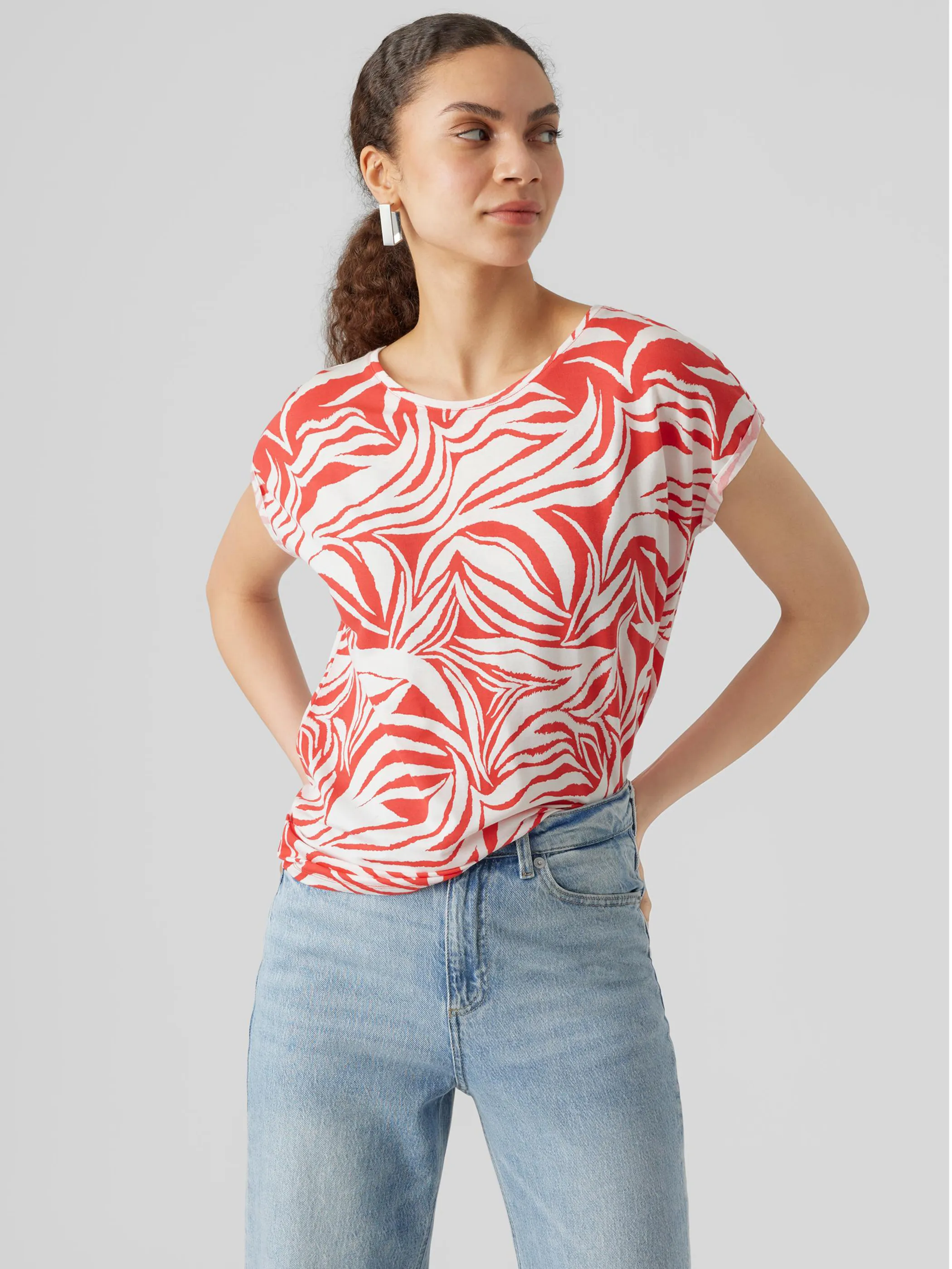 Vero Moda 10214302 VMAVA PLAIN SS TOP MU Rot 842557 291315075 3 Vero Moda 10214302 VMAVA PLAIN SS TOP MU Rot 842557 291315075 3
