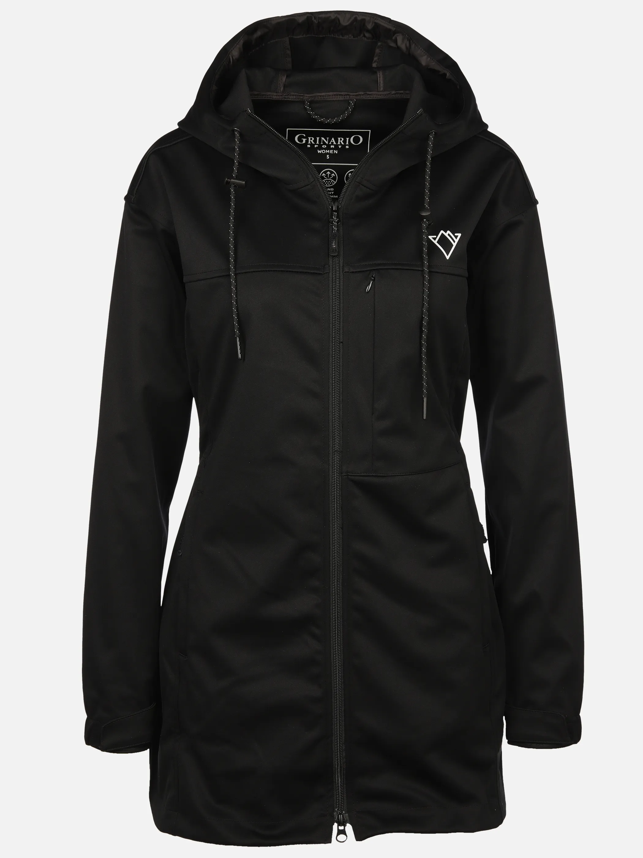 Grinario Sports Da-Softshelljacke lang Schwarz 904304 BLACK 1