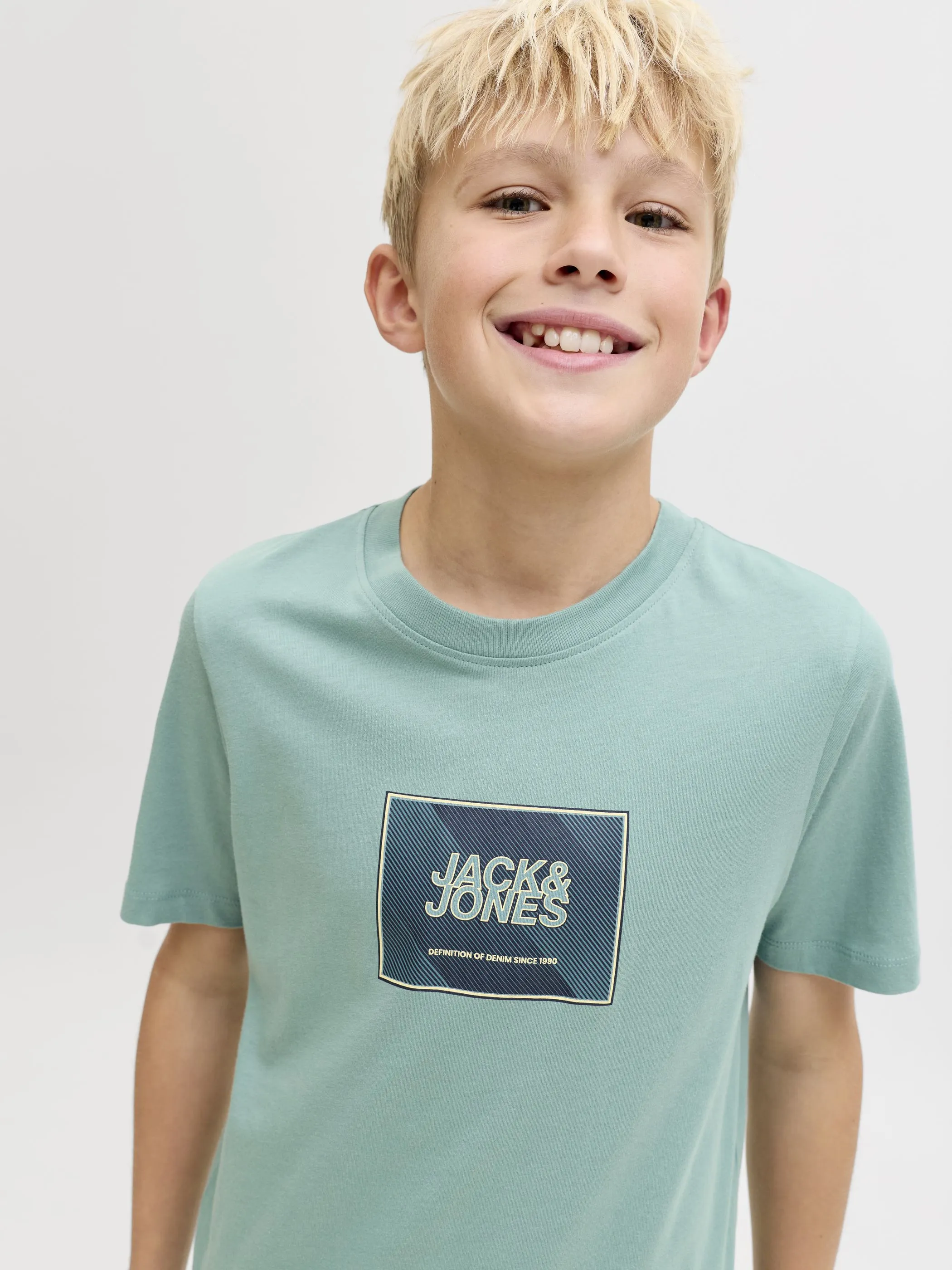Jack&Jones Junior 12289914 JJRAIN TEE SS CREW NECK JNR Blau 920171 177556